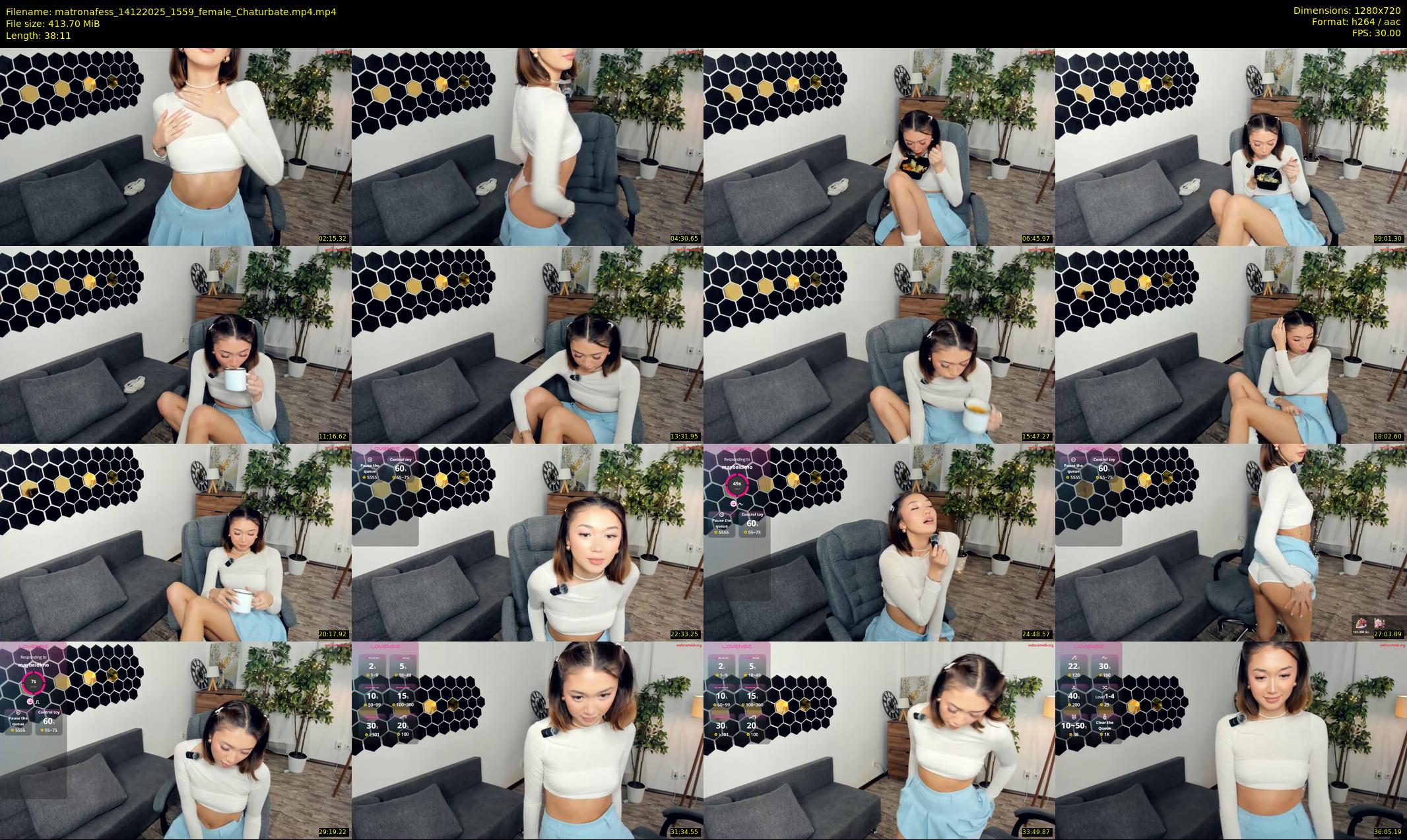 matronafess — 39 minute Chaturbate female cam show recording, 720p, Dec 14, 2025