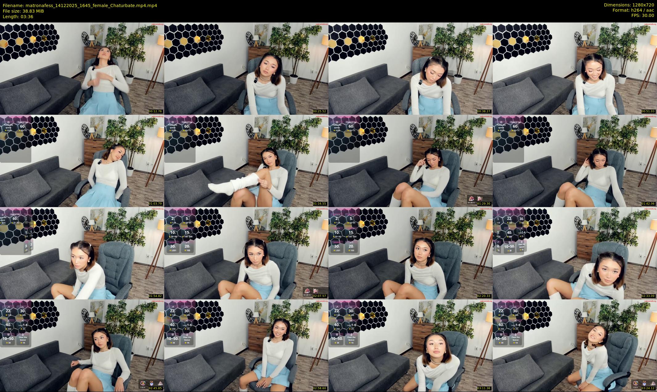 matronafess — 4 minute Chaturbate female cam show recording, 720p, Dec 14, 2025