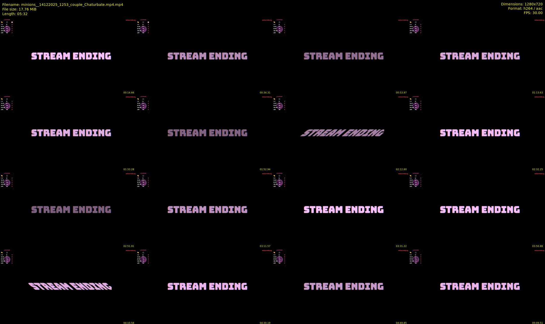 minions_ — 6 minute Chaturbate couple cam show recording, 720p, Dec 14, 2025