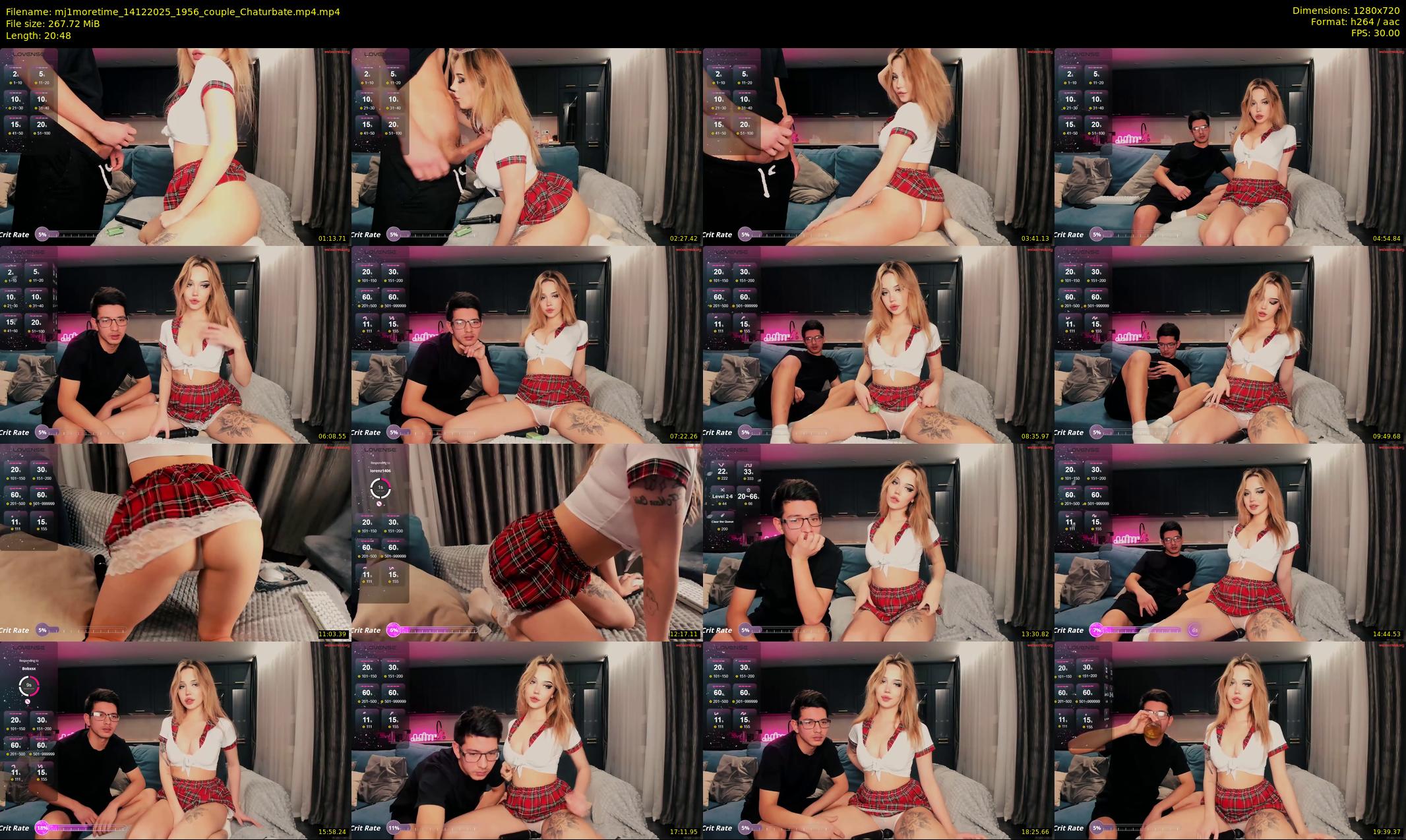 mj1moretime — 21 minute Chaturbate couple cam show recording, 720p, Dec 14, 2025