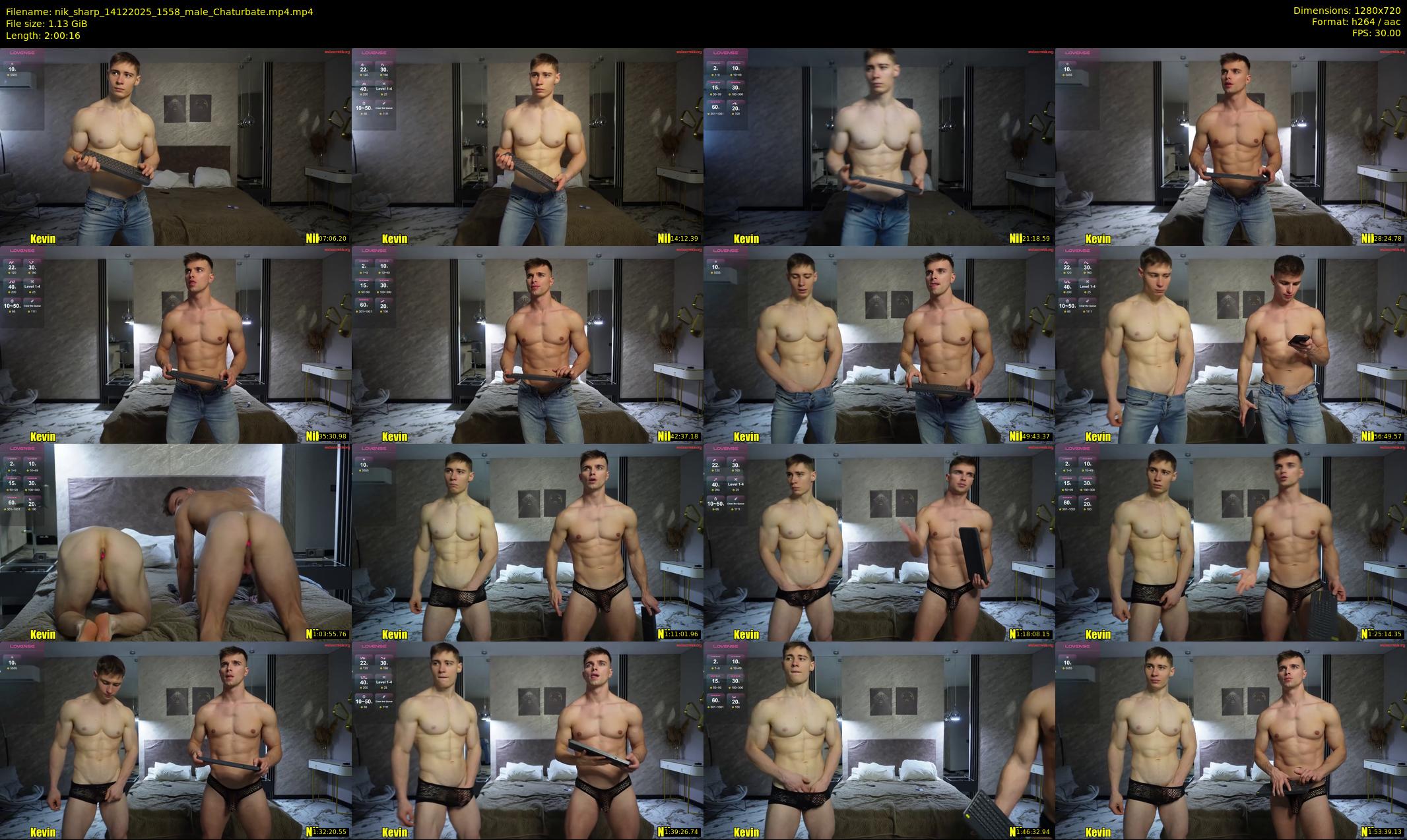 nik_sharp — 121 minute Chaturbate male cam show recording, 720p, Dec 14, 2025