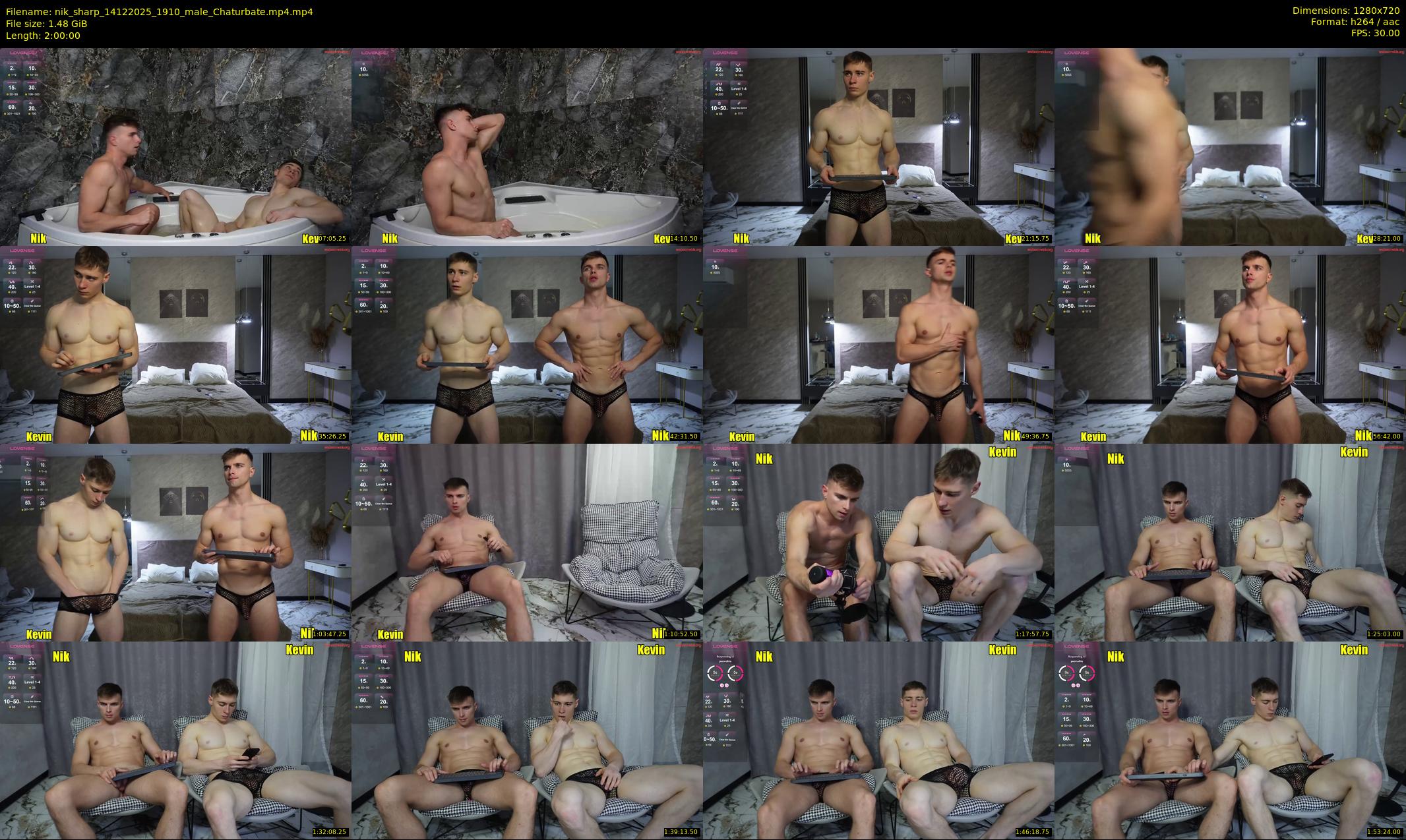 nik_sharp — 120 minute Chaturbate male cam show recording, 720p, Dec 14, 2025