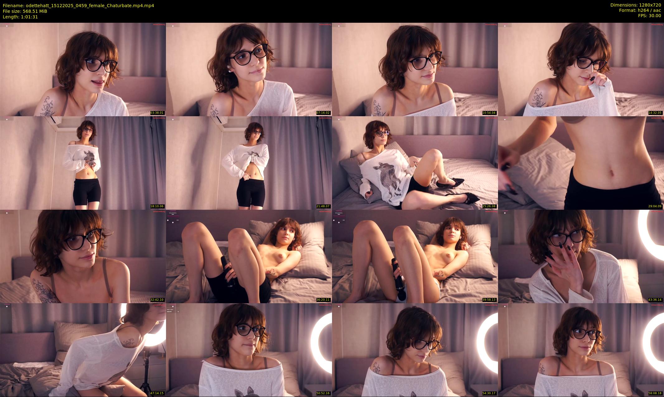 odettehatt — 62 minute Chaturbate female cam show recording, 720p, Dec 15, 2025