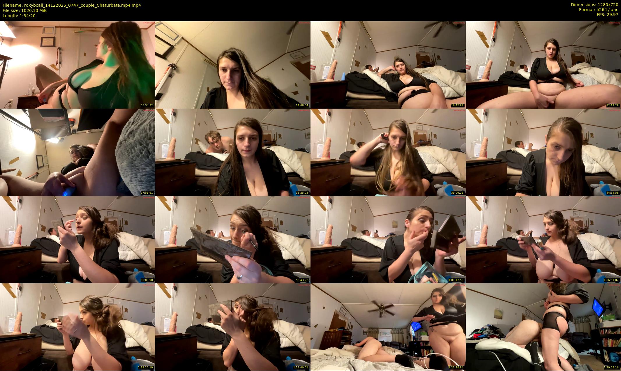 roxybcali — 95 minute Chaturbate couple cam show recording, 720p, Dec 14, 2025