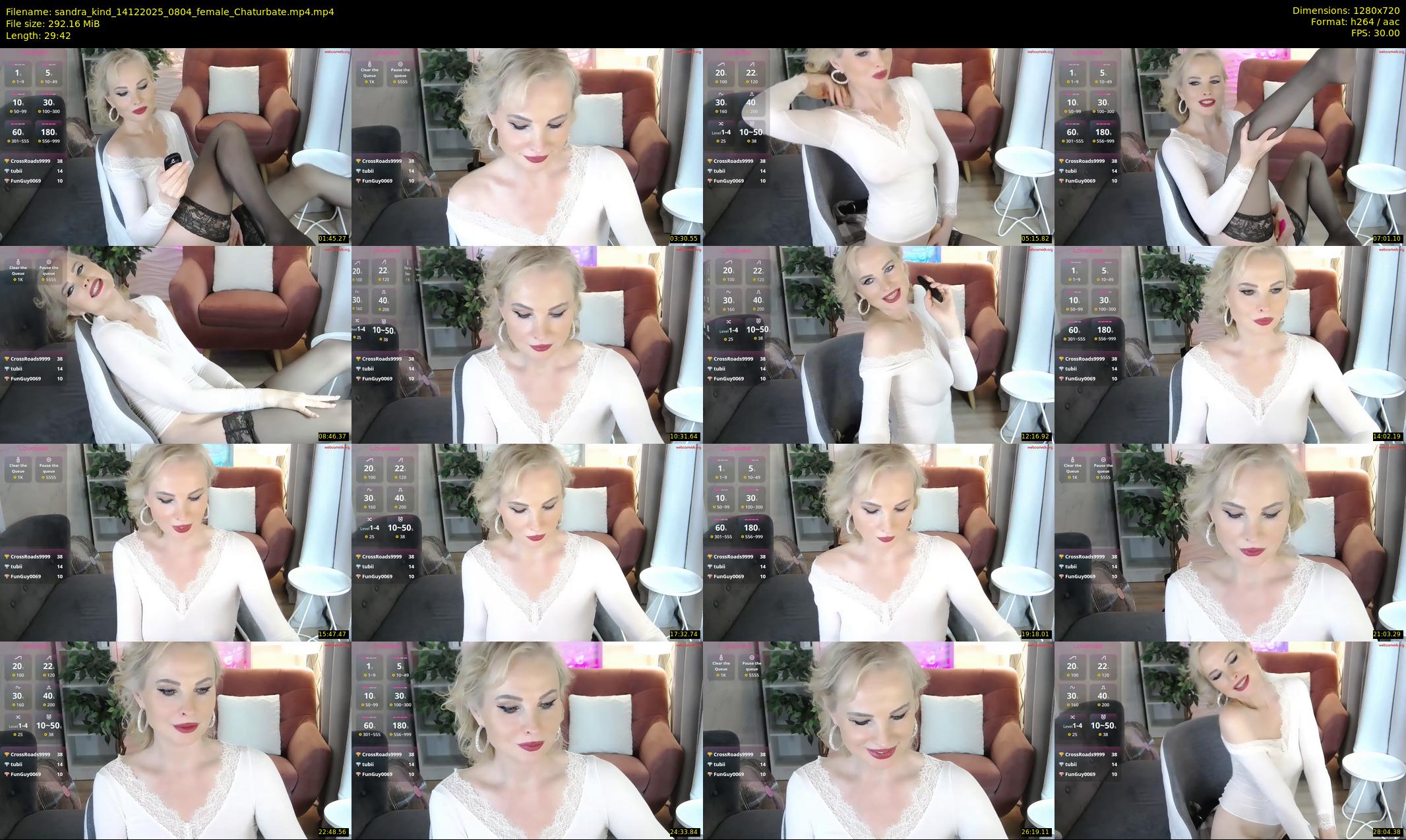 sandra_kind — 30 minute Chaturbate female cam show recording, 720p, Dec 14, 2025