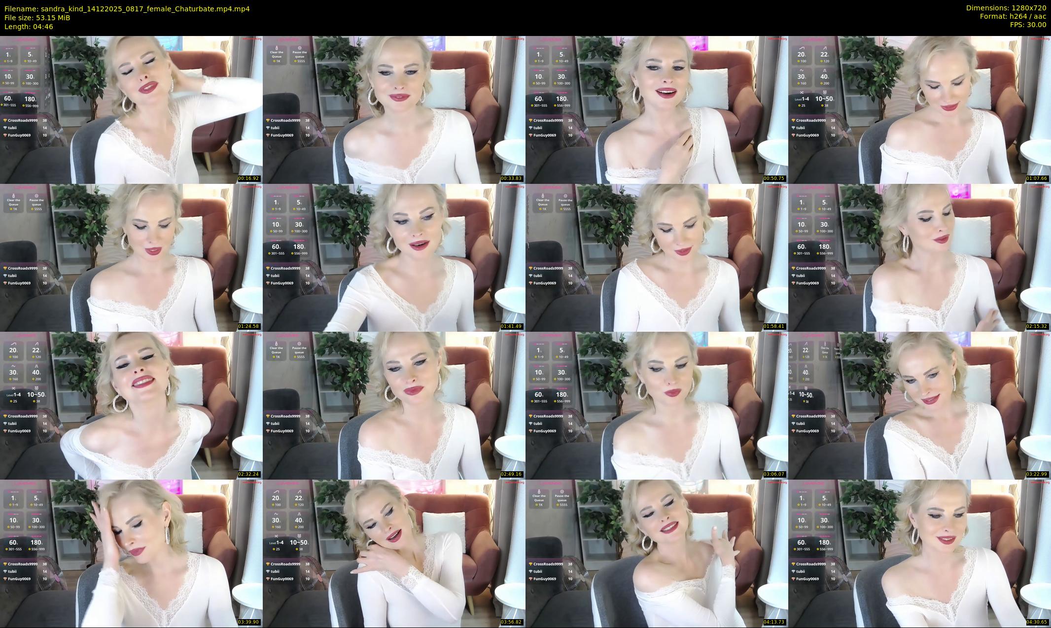 sandra_kind — 5 minute Chaturbate female cam show recording, 720p, Dec 14, 2025