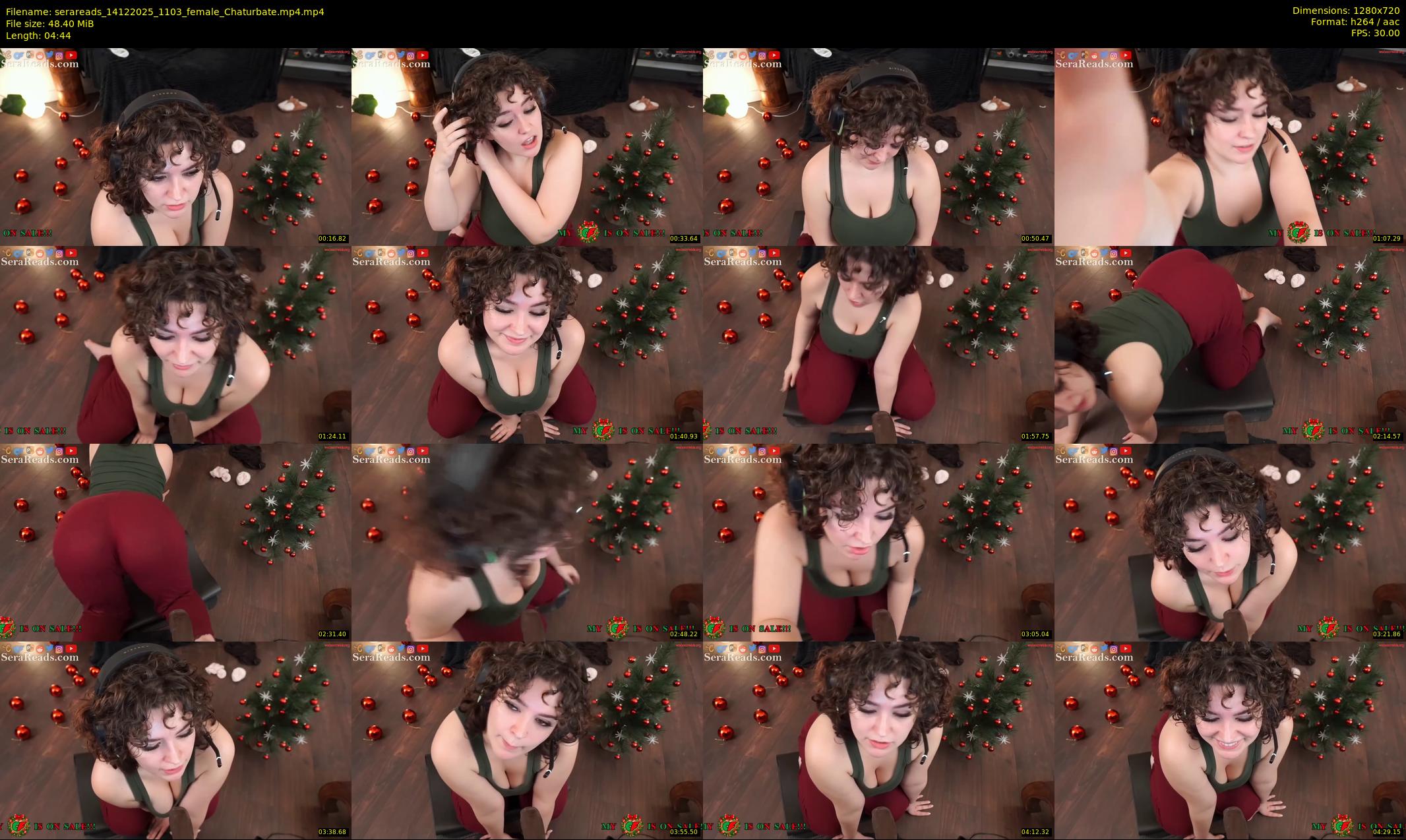 serareads — 5 minute Chaturbate female cam show recording, 720p, Dec 14, 2025