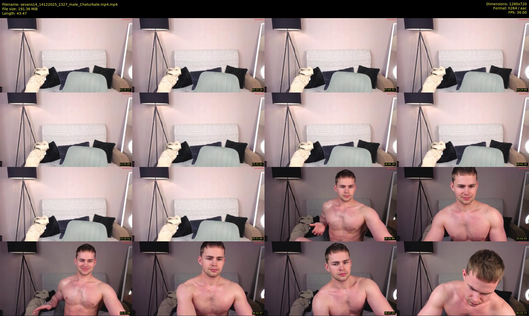 sevans14 — 44 minute Chaturbate male cam show recording, 720p, Dec 14, 2025