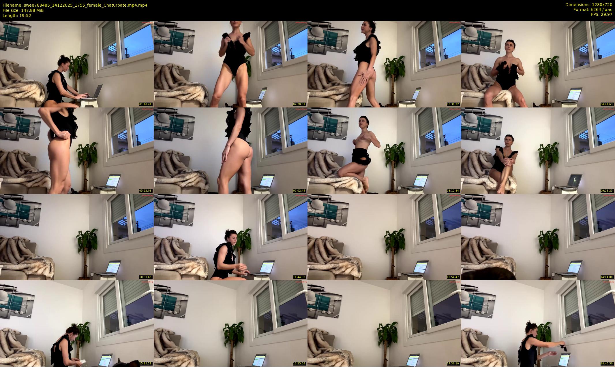 swee788485 — 20 minute Chaturbate female cam show recording, 720p, Dec 14, 2025
