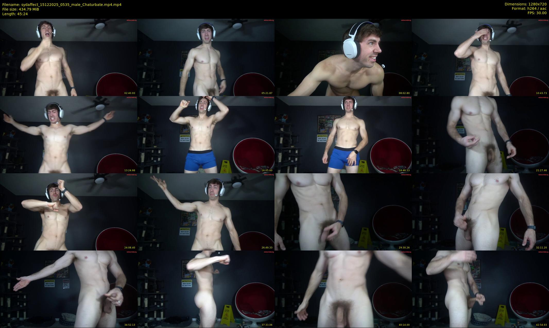 sydaffect — 46 minute Chaturbate male cam show recording, 720p, Dec 15, 2025