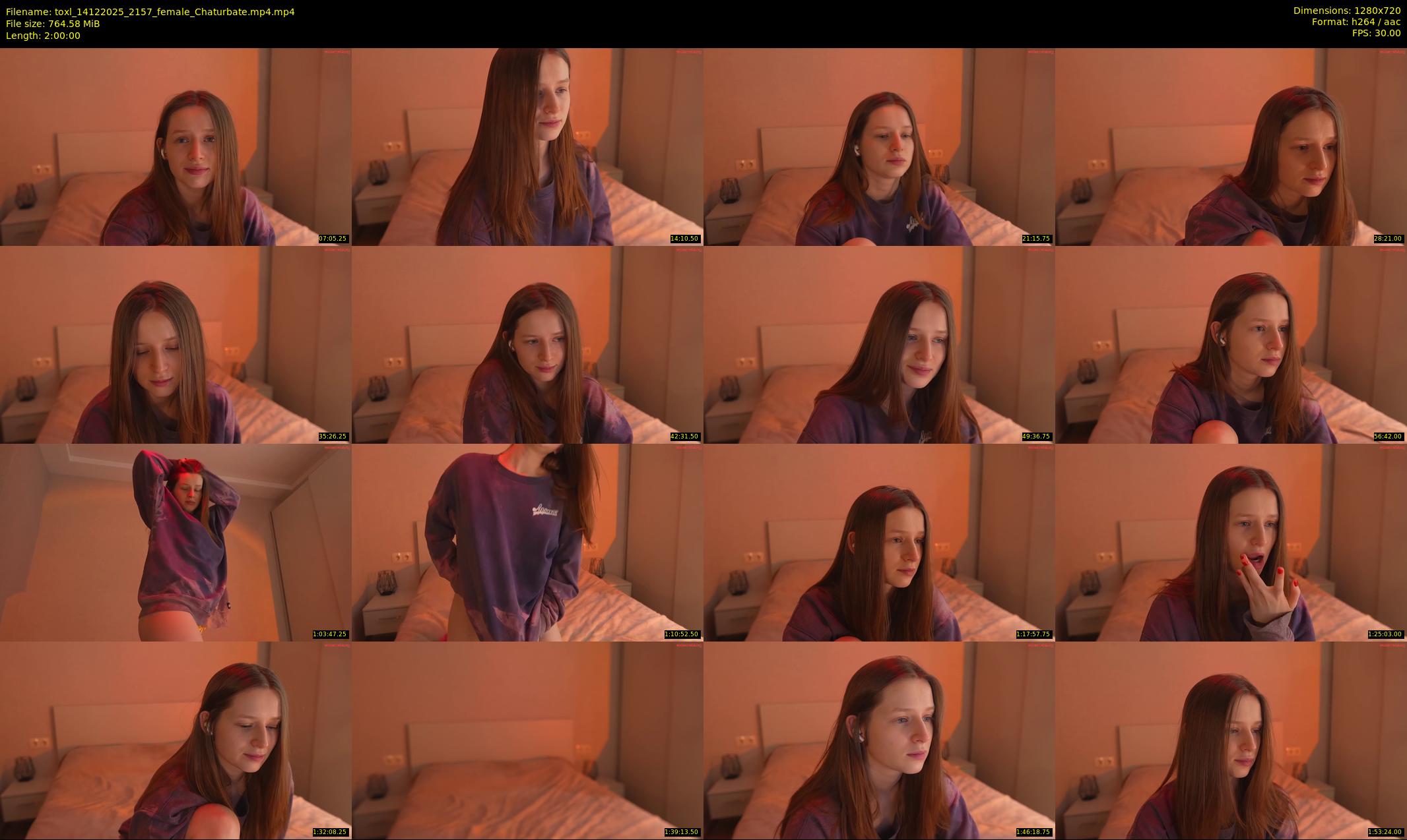 toxl — 120 minute Chaturbate female cam show recording, 720p, Dec 14, 2025