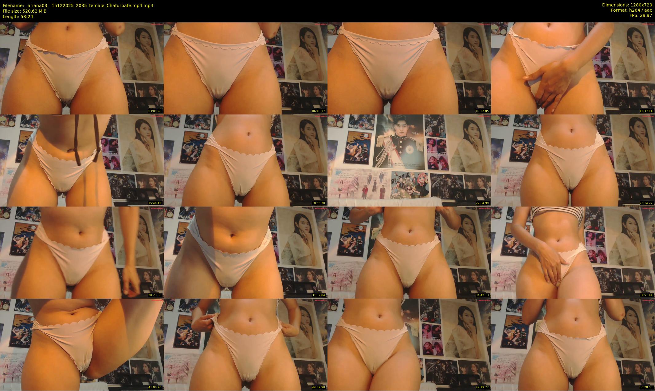 _ariana03_ — 54 minute Chaturbate female cam show recording, 720p, Dec 15, 2025