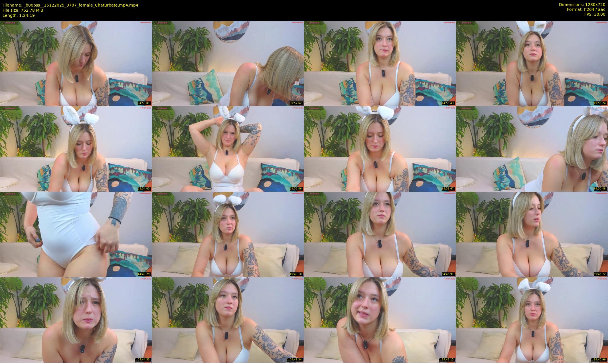 _b00bss_ — 85 minute Chaturbate female cam show recording, 720p, Dec 15, 2025