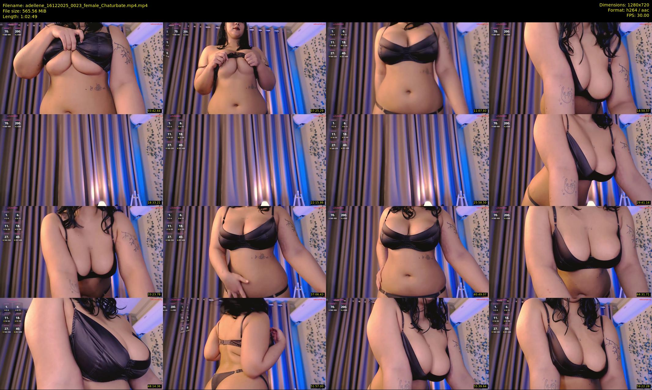 adellene — 63 minute Chaturbate female cam show recording, 720p, Dec 16, 2025