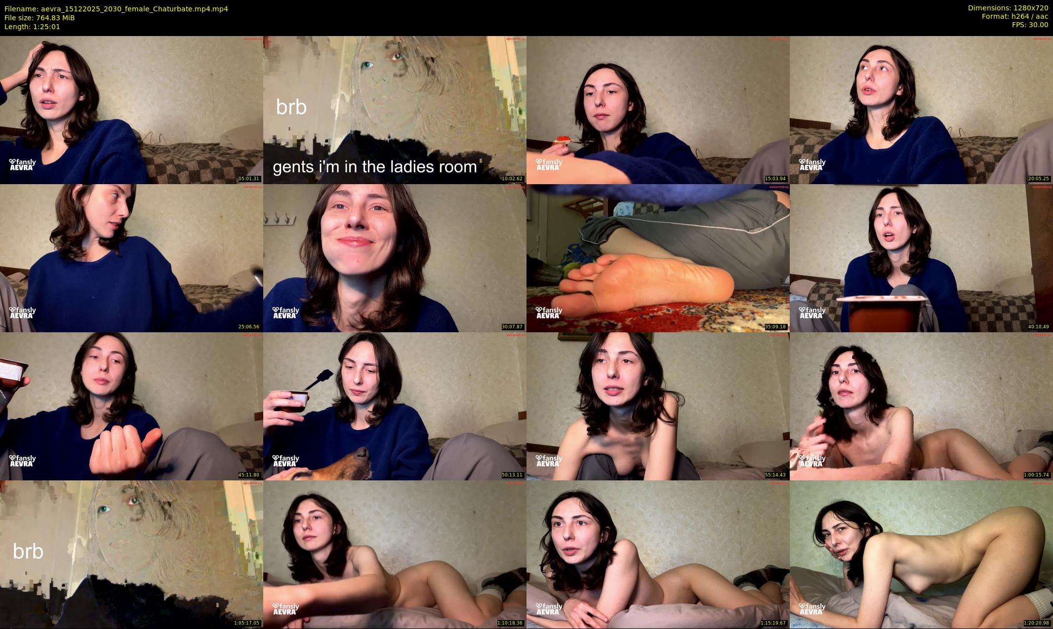 aevra — 86 minute Chaturbate female cam show recording, 720p, Dec 15, 2025