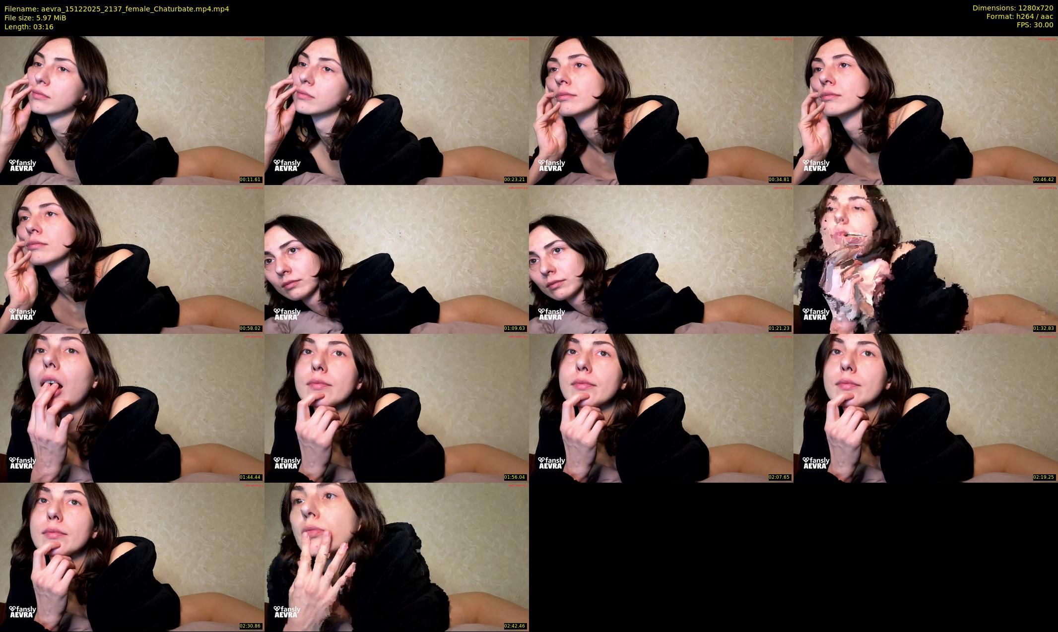 aevra — 4 minute Chaturbate female cam show recording, 720p, Dec 15, 2025