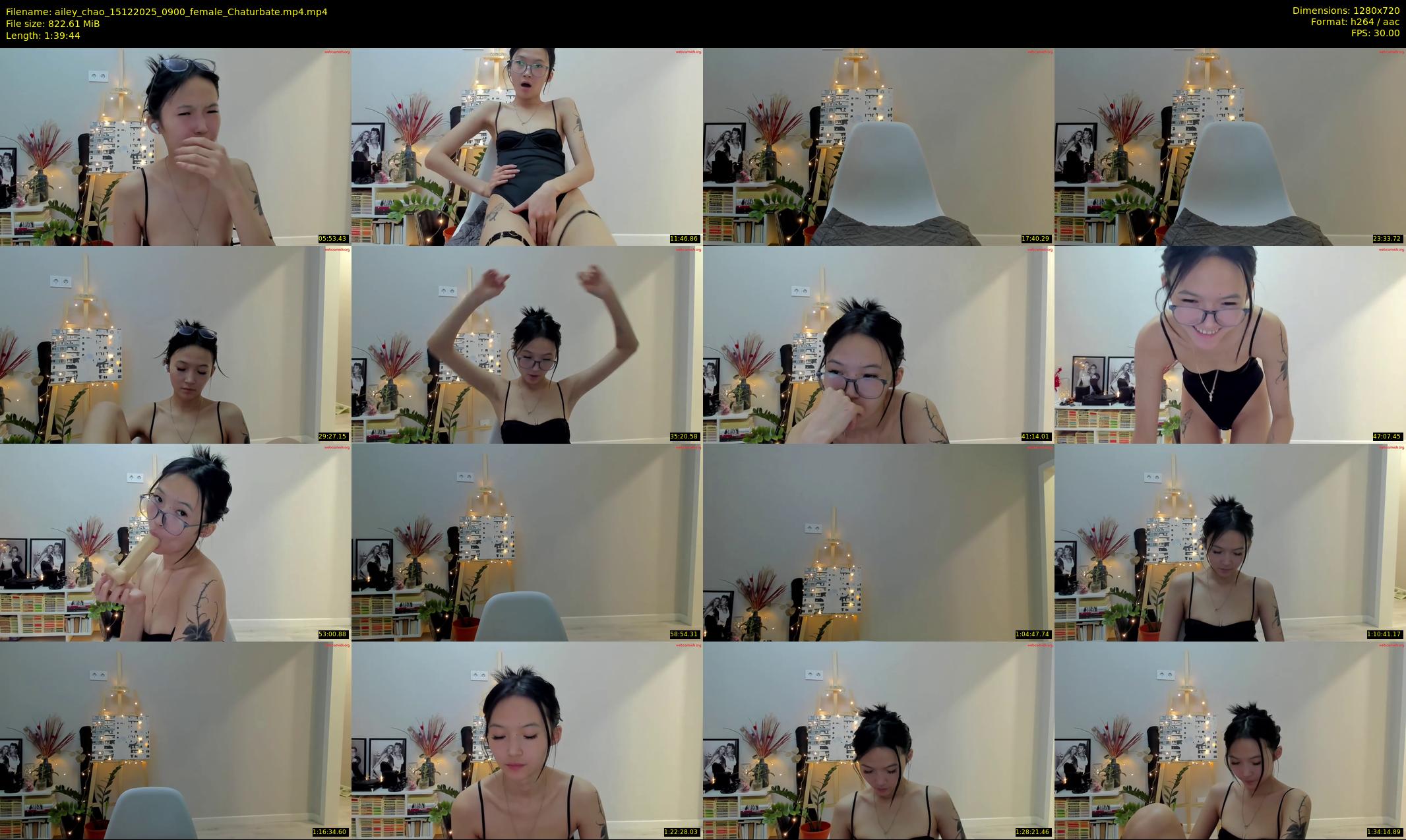 ailey_chao — 100 minute Chaturbate female cam show recording, 720p, Dec 15, 2025