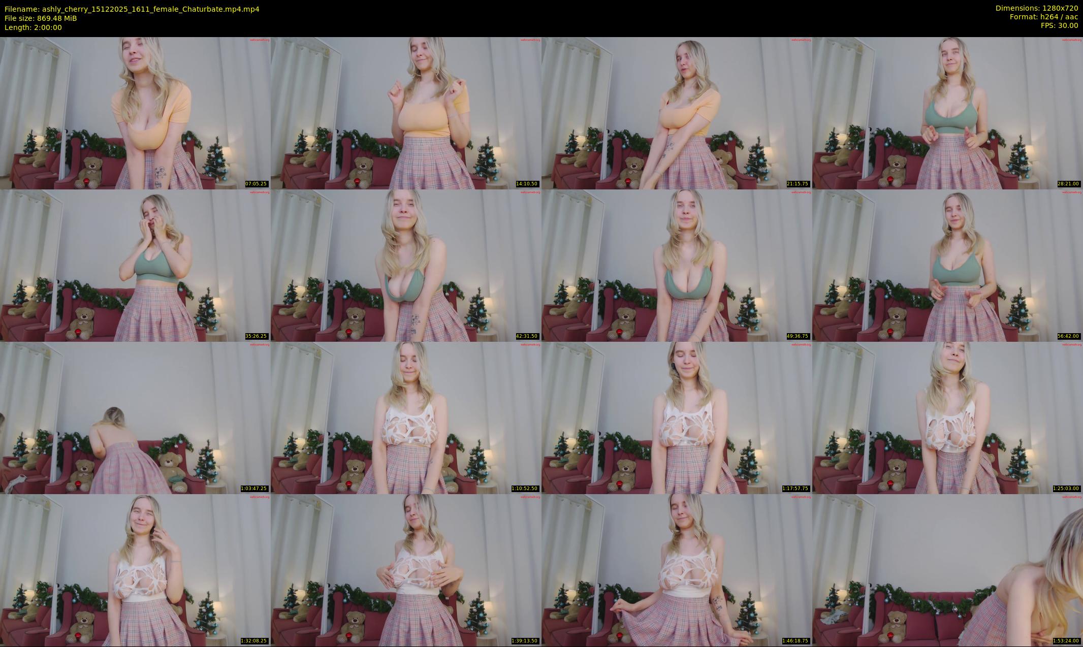 ashly_cherry — 120 minute Chaturbate female cam show recording, 720p, Dec 15, 2025