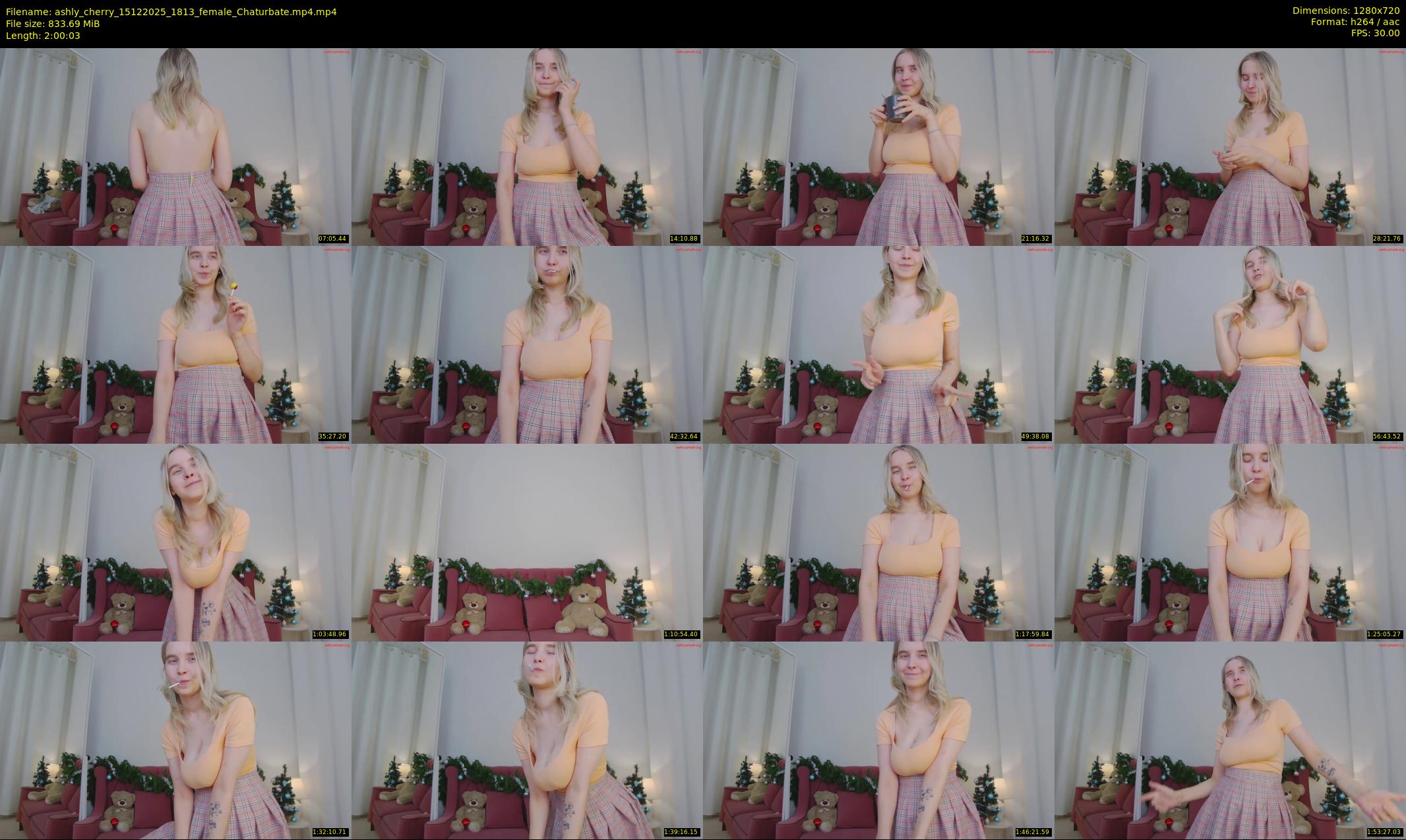 ashly_cherry — 121 minute Chaturbate female cam show recording, 720p, Dec 15, 2025