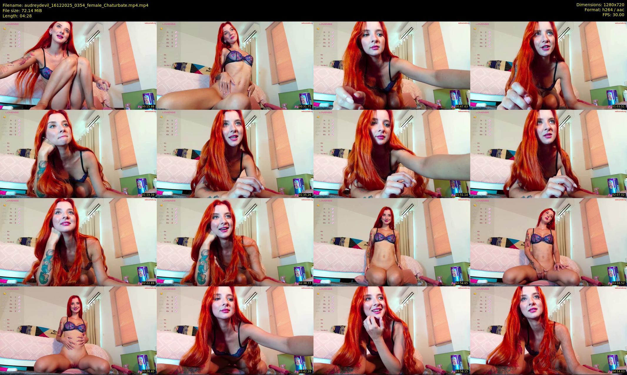 audreydevil — 5 minute Chaturbate female cam show recording, 720p, Dec 16, 2025