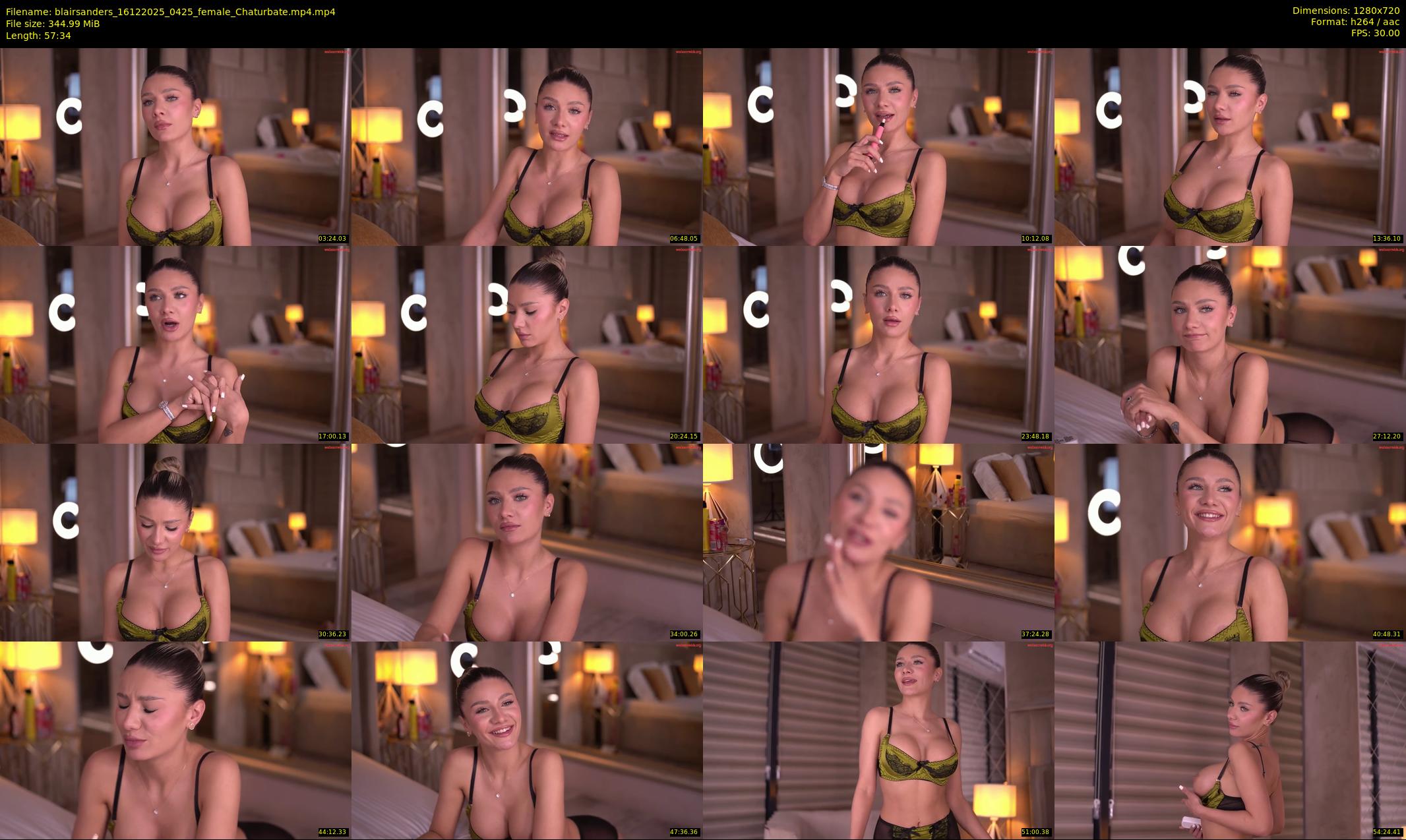 blairsanders — 58 minute Chaturbate female cam show recording, 720p, Dec 16, 2025