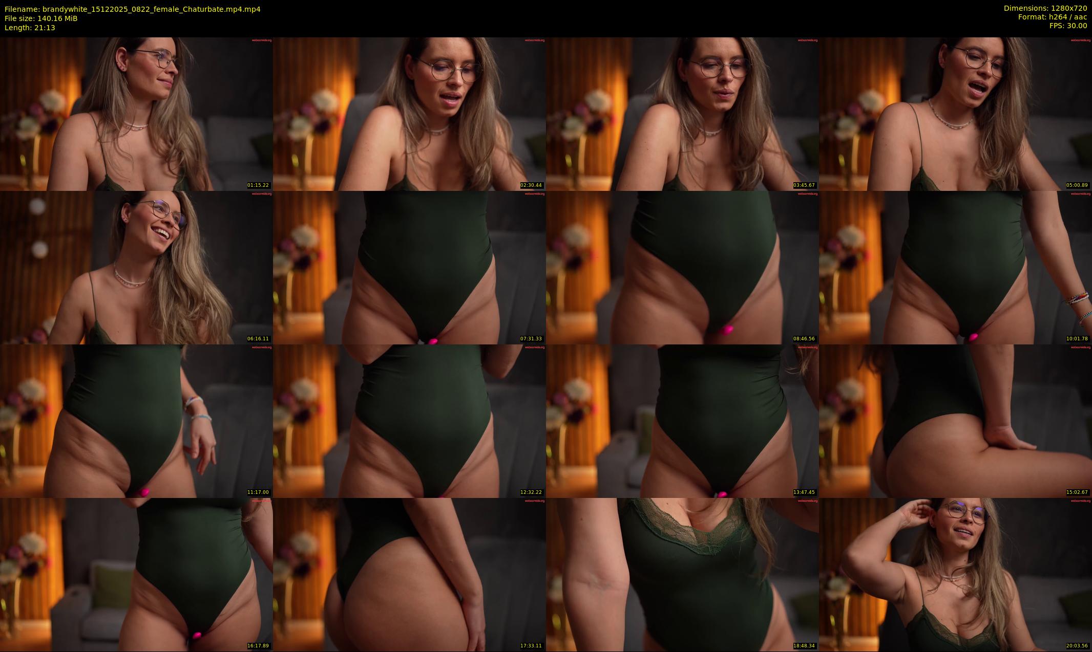 brandywhite — 22 minute Chaturbate female cam show recording, 720p, Dec 15, 2025