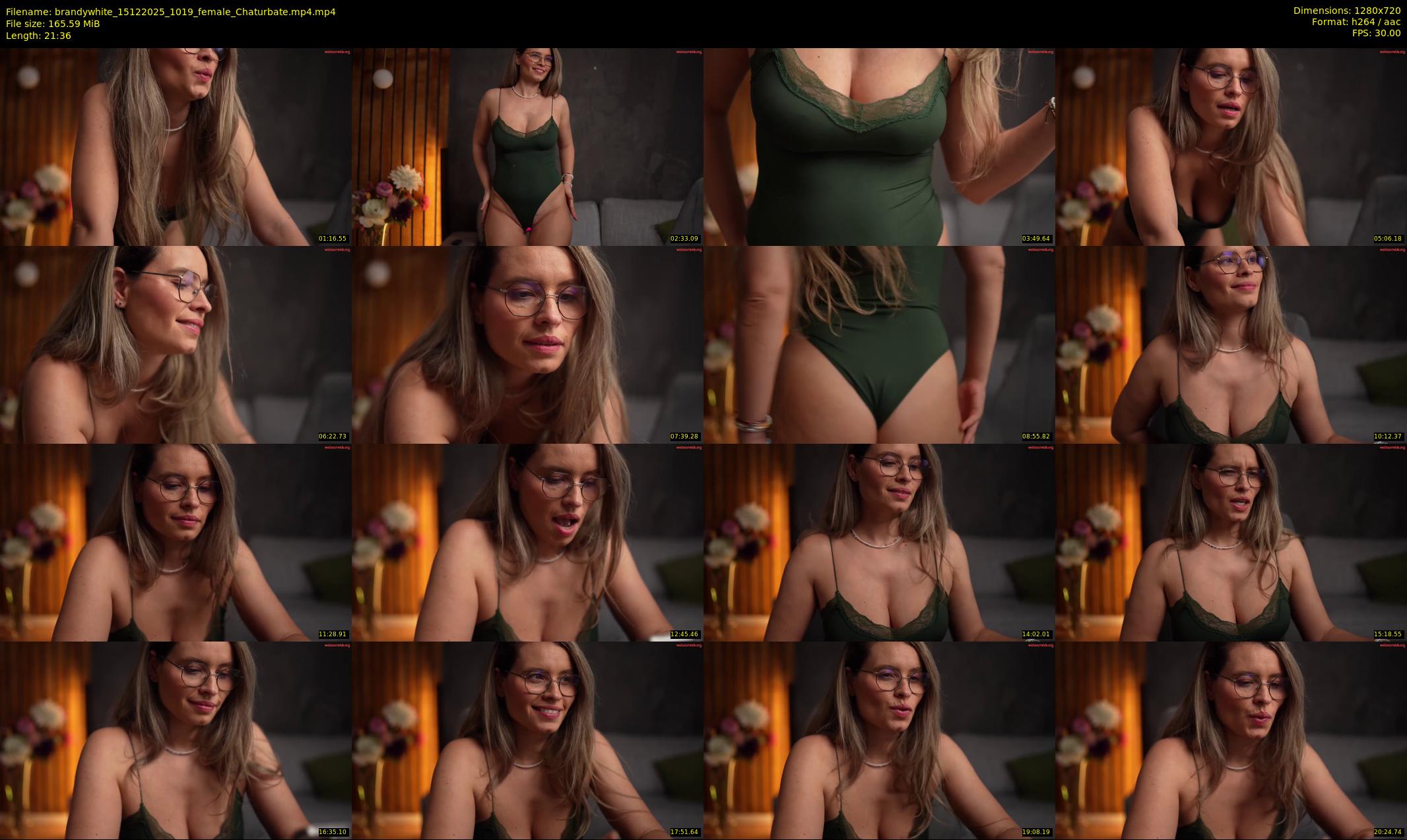 brandywhite — 22 minute Chaturbate female cam show recording, 720p, Dec 15, 2025