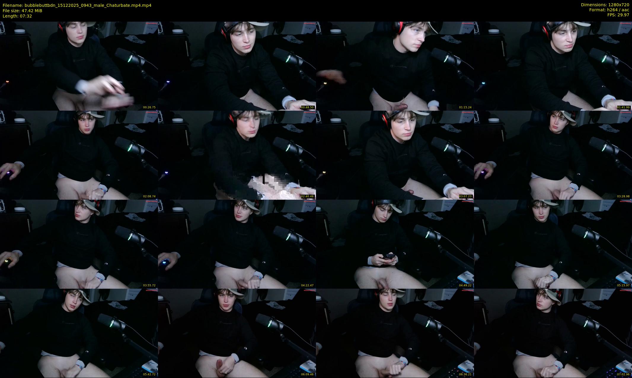 bubblebuttbdn — 8 minute Chaturbate male cam show recording, 720p, Dec 15, 2025