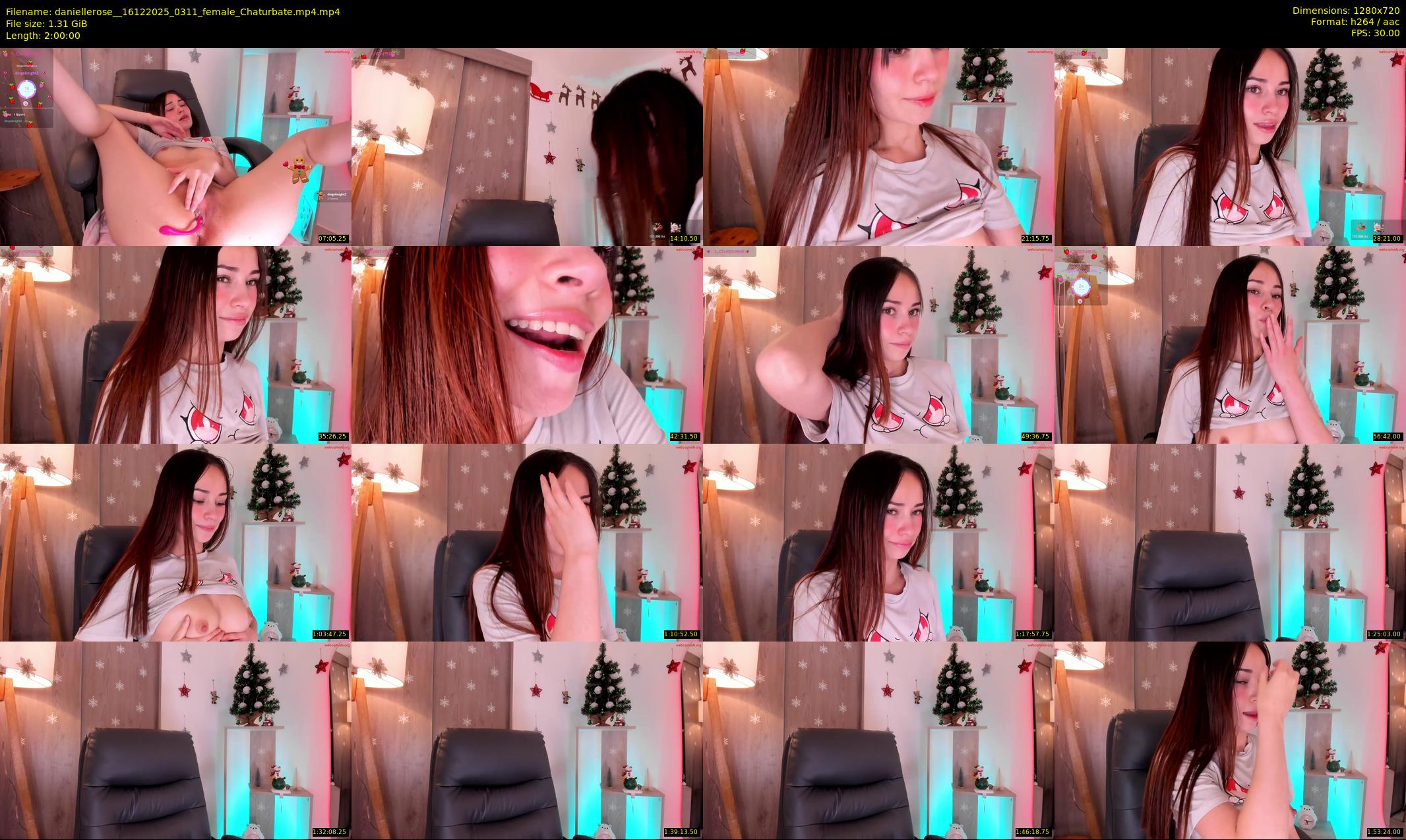 daniellerose_ — 120 minute Chaturbate female cam show recording, 720p, Dec 16, 2025