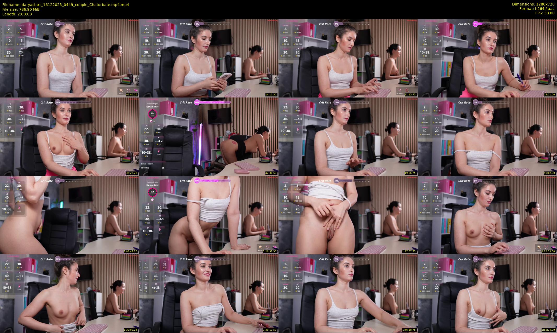 daryastars — 120 minute Chaturbate couple cam show recording, 720p, Dec 16, 2025