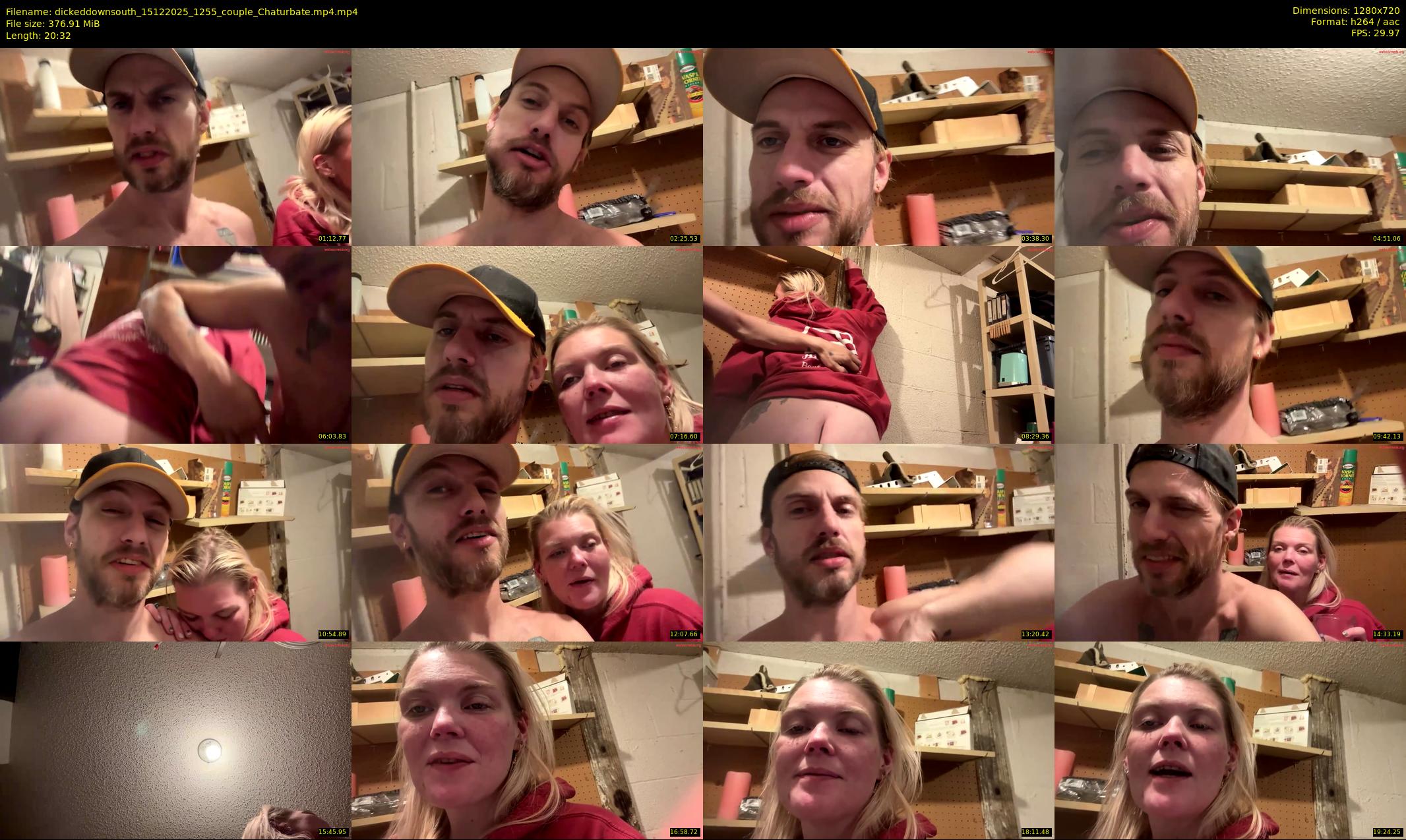 dickeddownsouth — 21 minute Chaturbate couple cam show recording, 720p, Dec 15, 2025