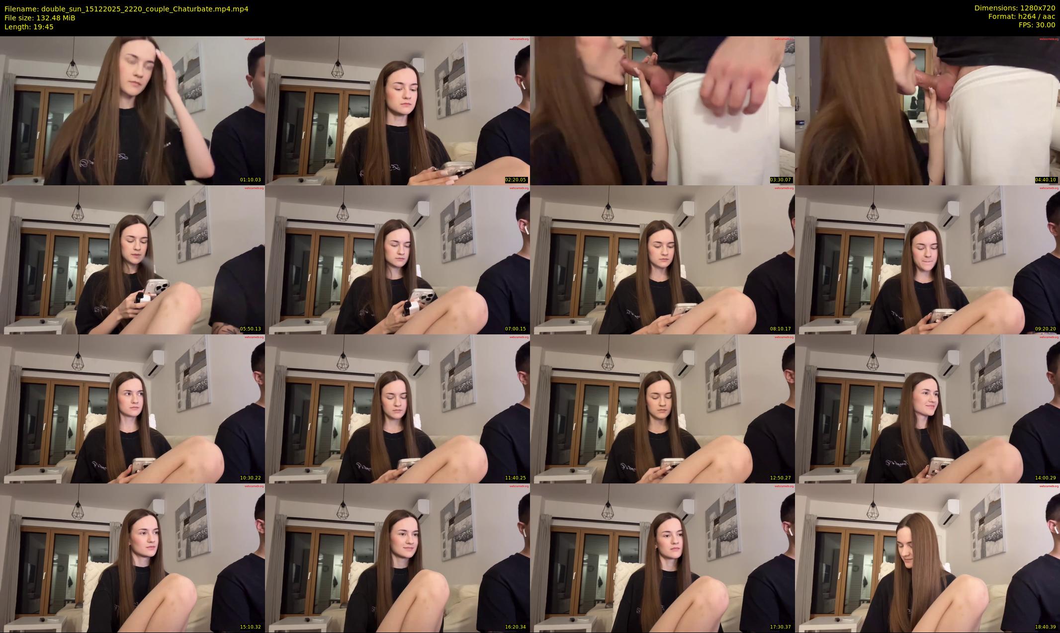 double_sun — 20 minute Chaturbate couple cam show recording, 720p, Dec 15, 2025