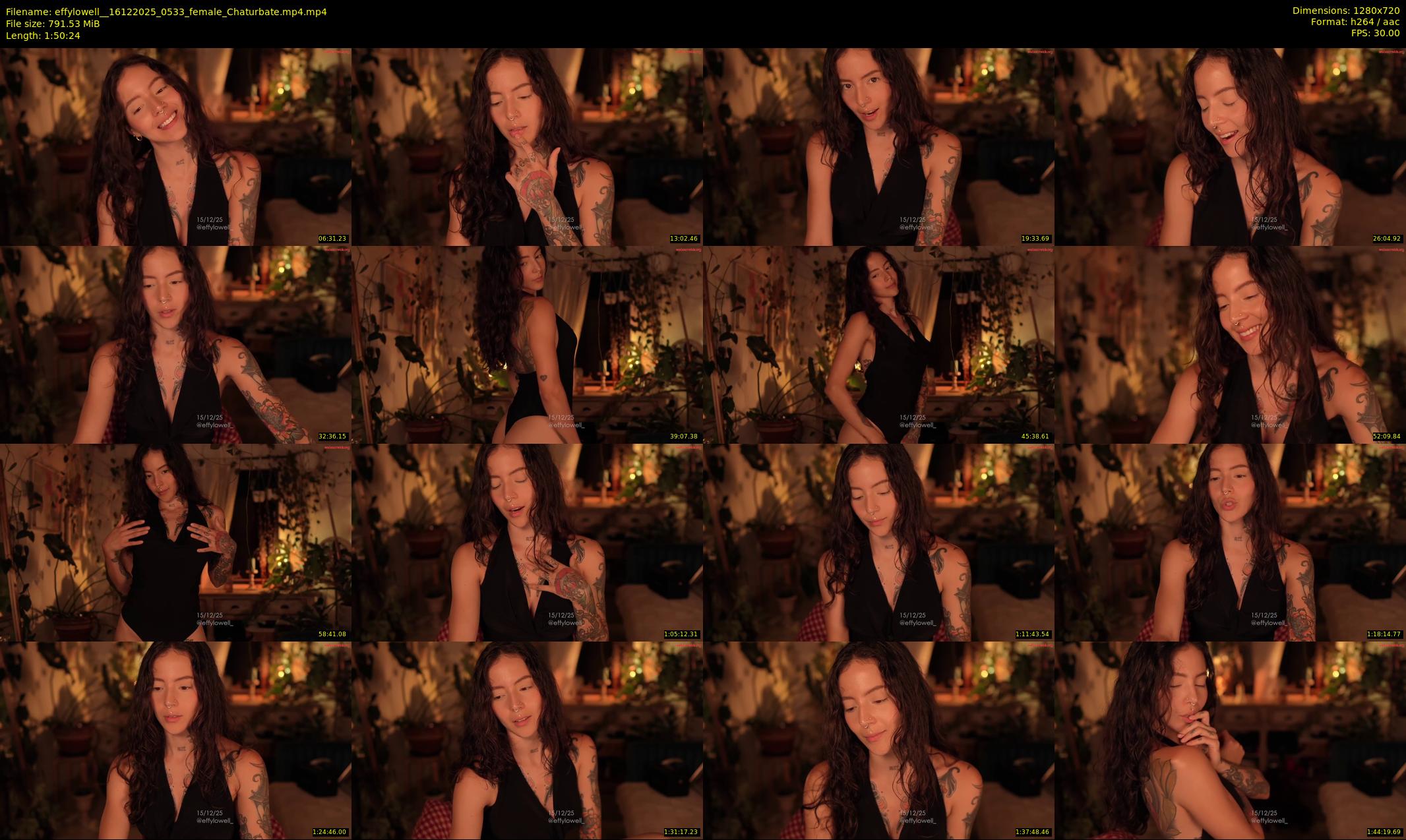 effylowell_ — 111 minute Chaturbate female cam show recording, 720p, Dec 16, 2025