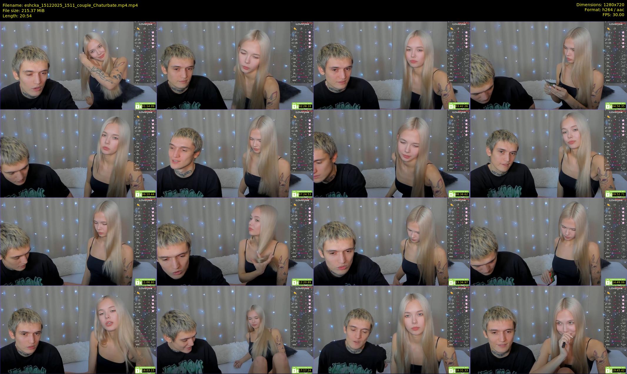 eshcka — 21 minute Chaturbate couple cam show recording, 720p, Dec 15, 2025
