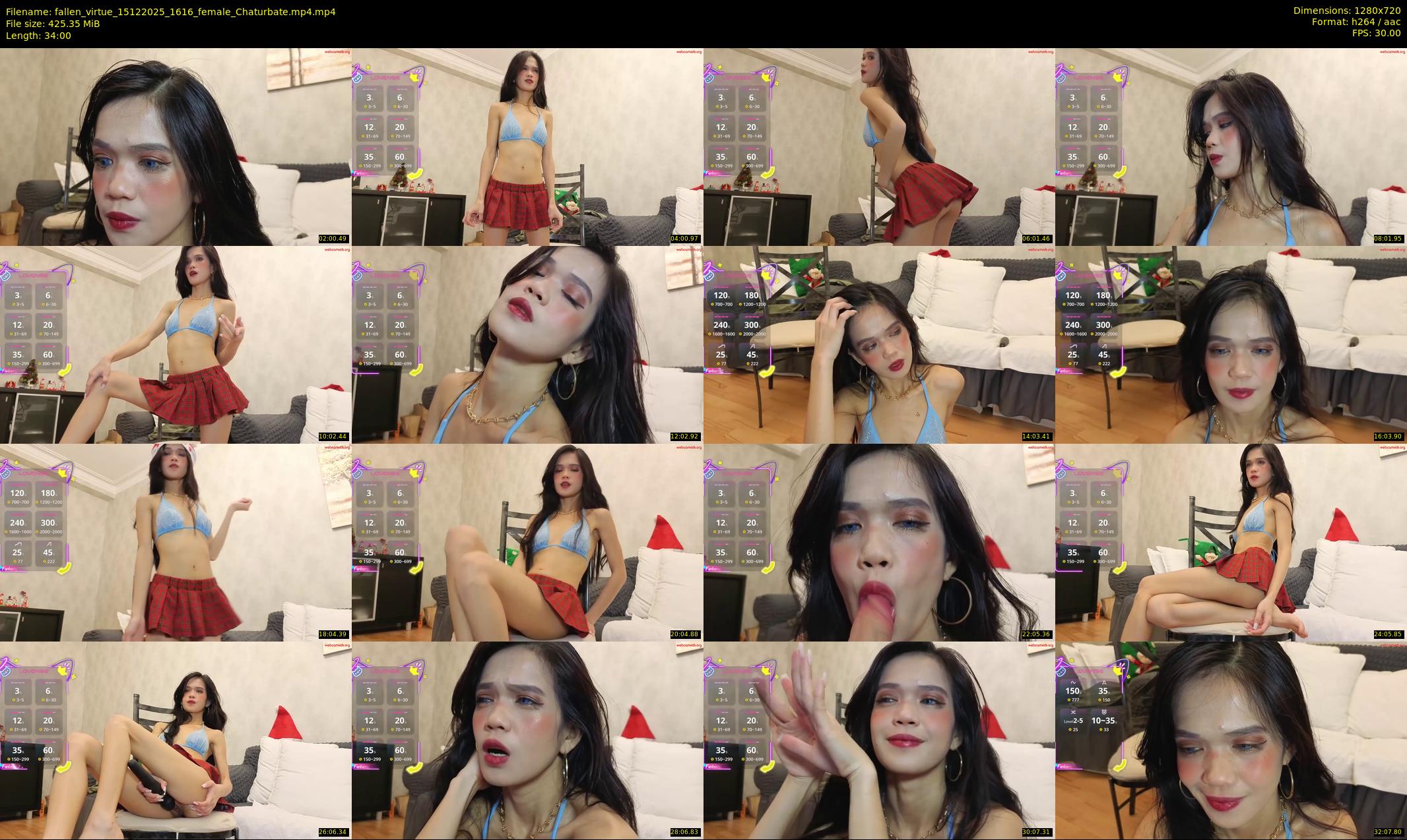 fallen_virtue — 34 minute Chaturbate female cam show recording, 720p, Dec 15, 2025