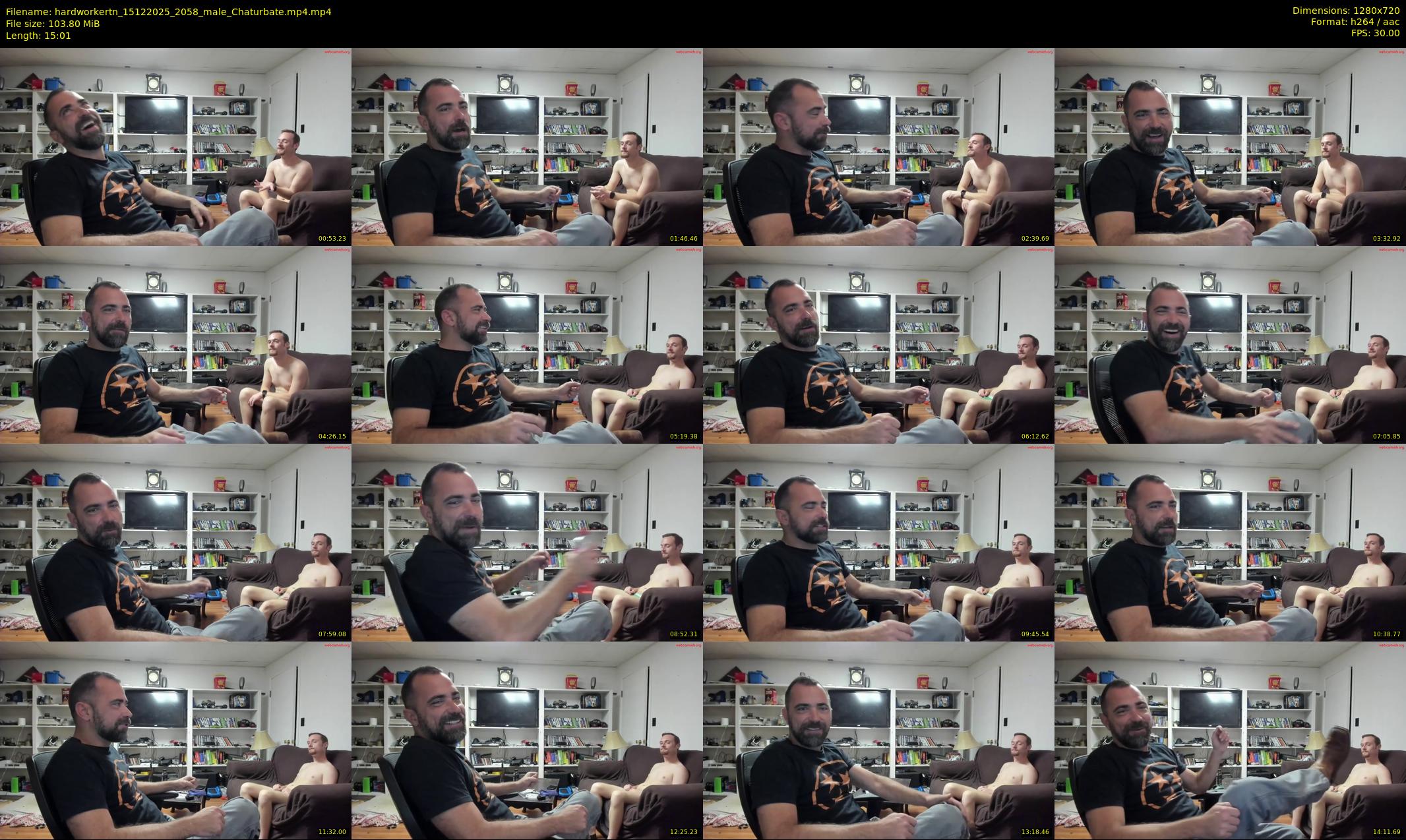 hardworkertn — 16 minute Chaturbate male cam show recording, 720p, Dec 15, 2025