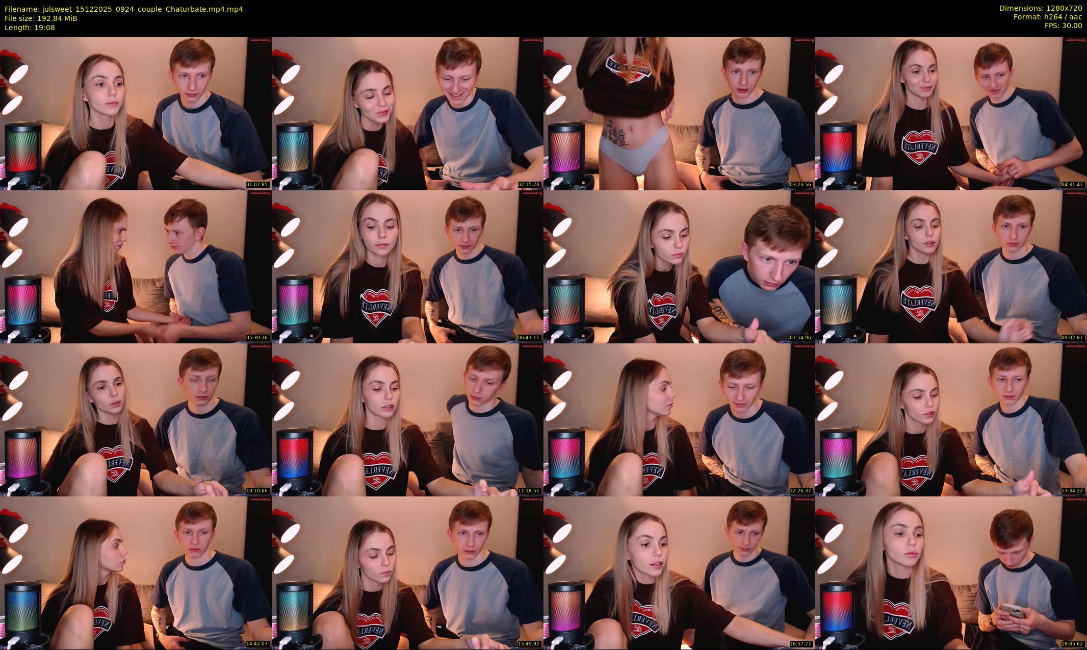 julsweet — 20 minute Chaturbate male cam show recording, 720p, Dec 15, 2025
