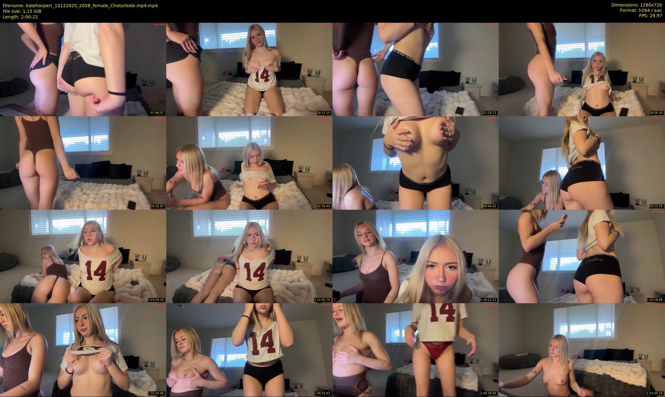 kateharperr — 121 minute Chaturbate female cam show recording, 720p, Dec 15, 2025