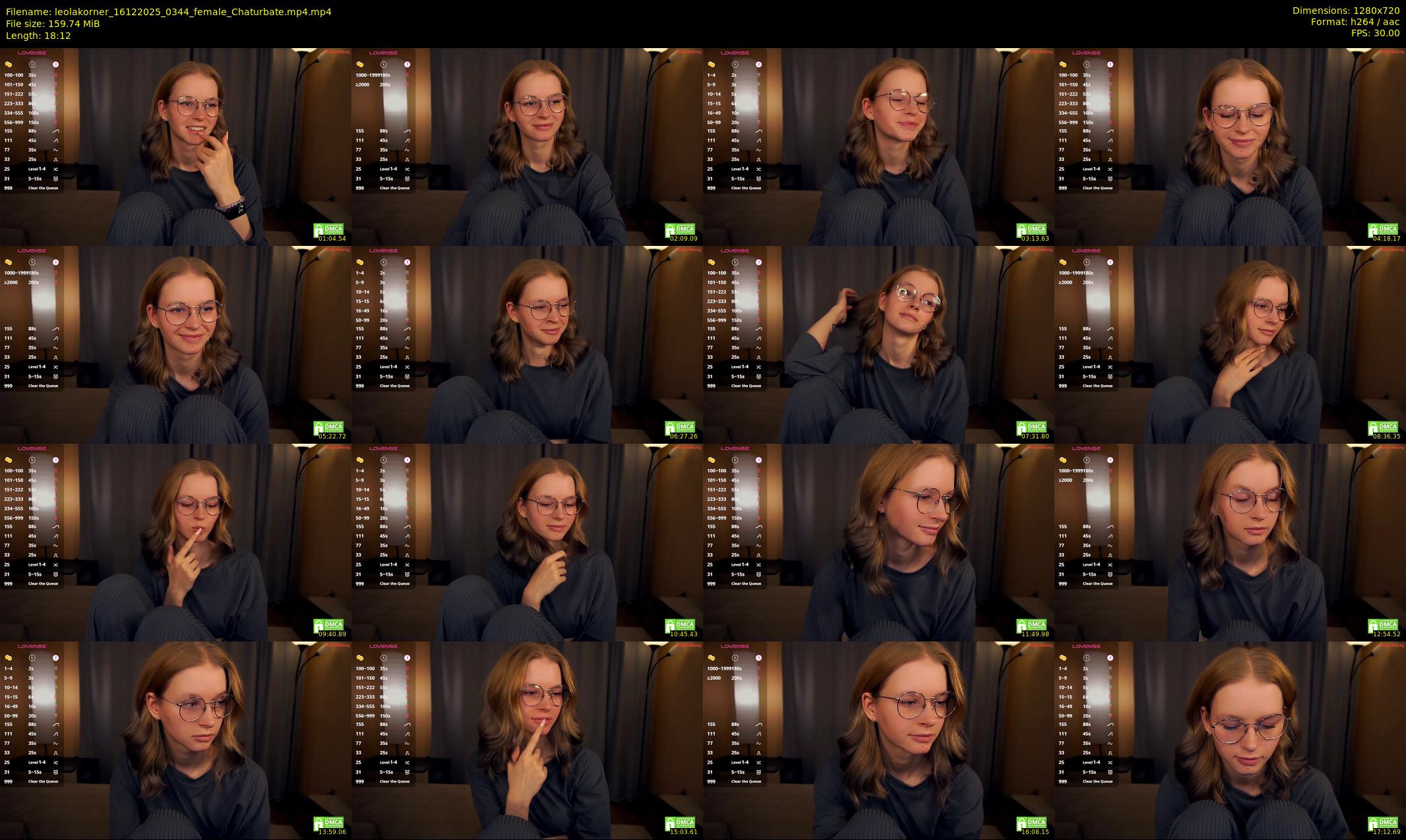 leolakorner — 19 minute Chaturbate female cam show recording, 720p, Dec 16, 2025