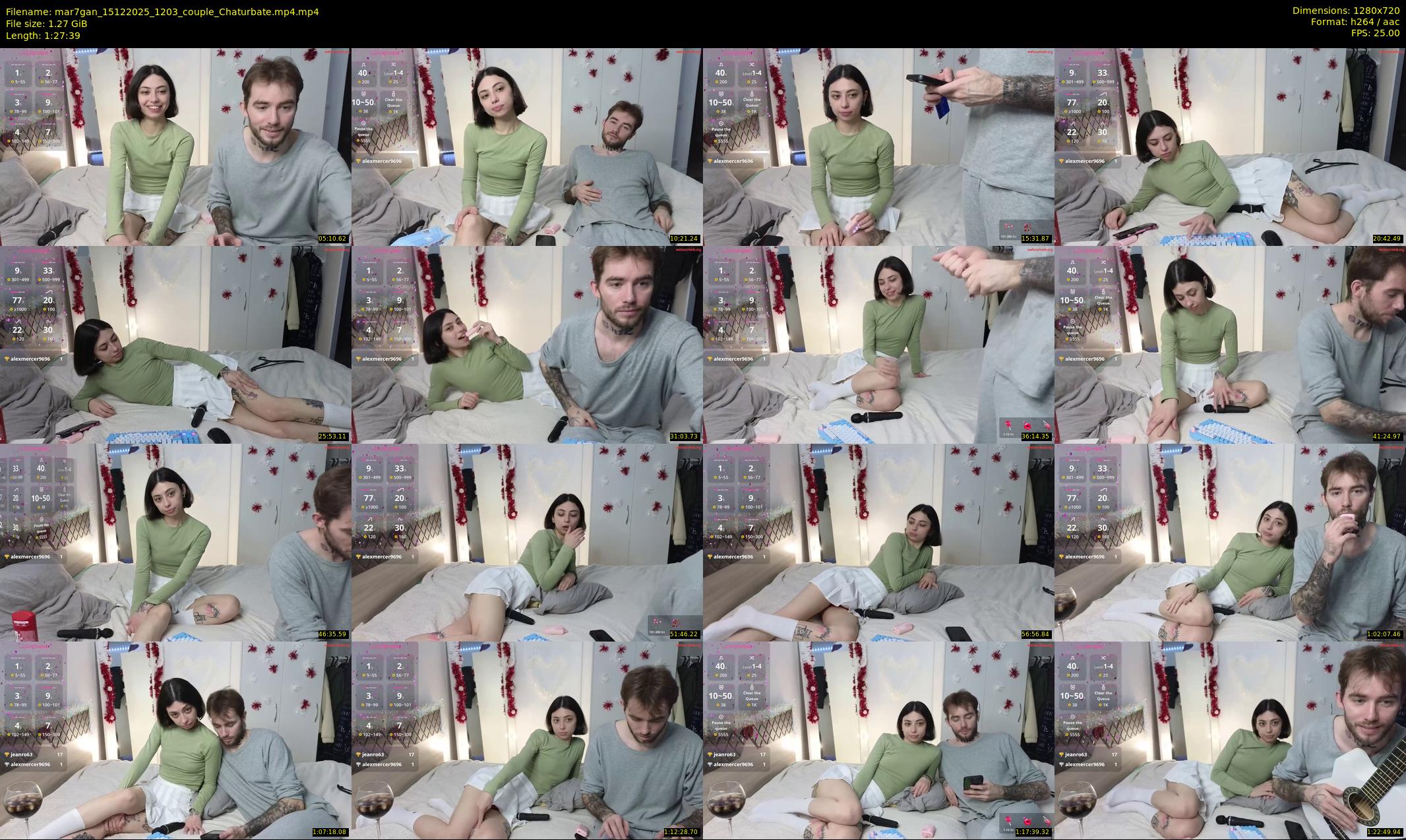 mar7gan — 88 minute Chaturbate couple cam show recording, 720p, Dec 15, 2025