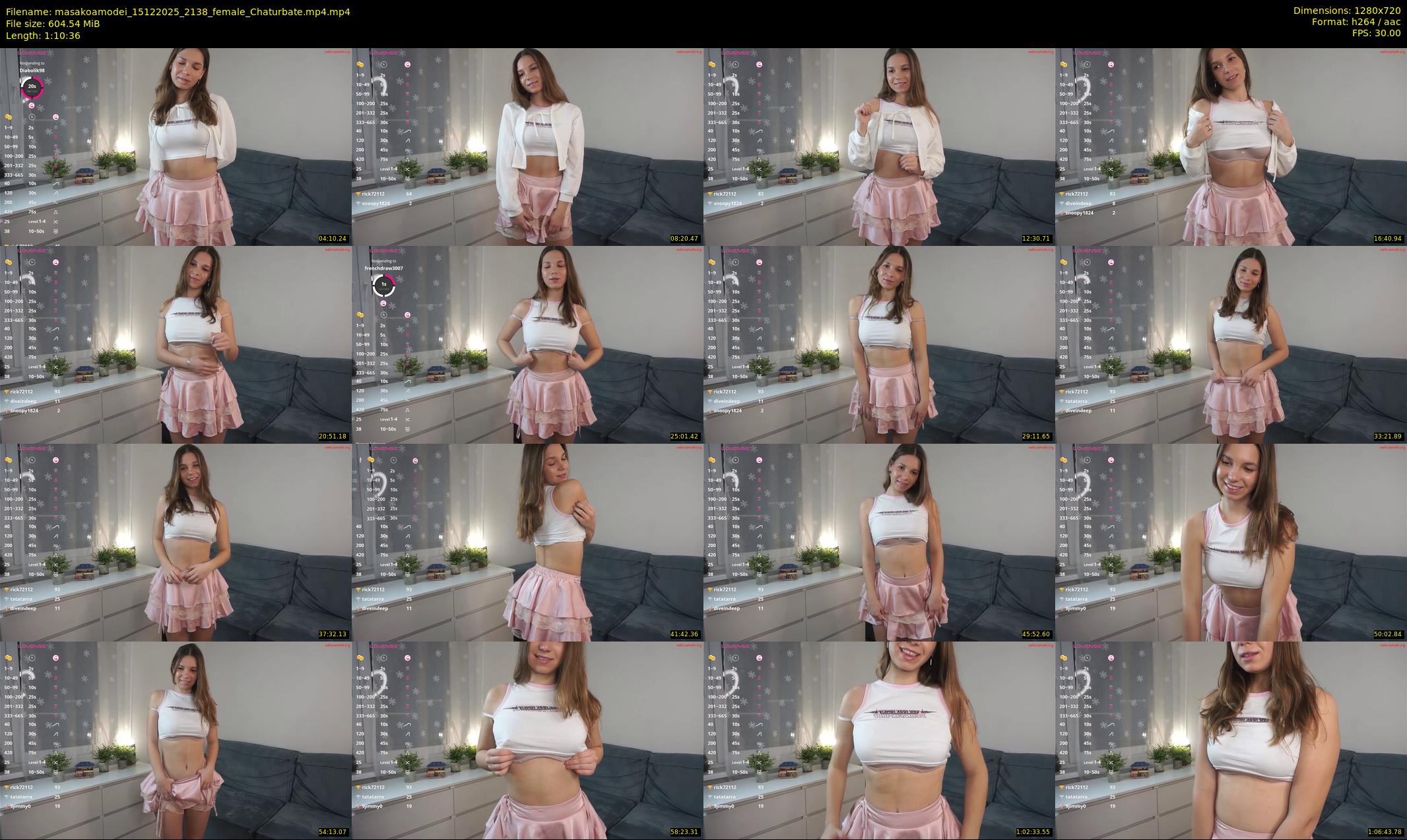 masakoamodei — 71 minute Chaturbate female cam show recording, 720p, Dec 15, 2025