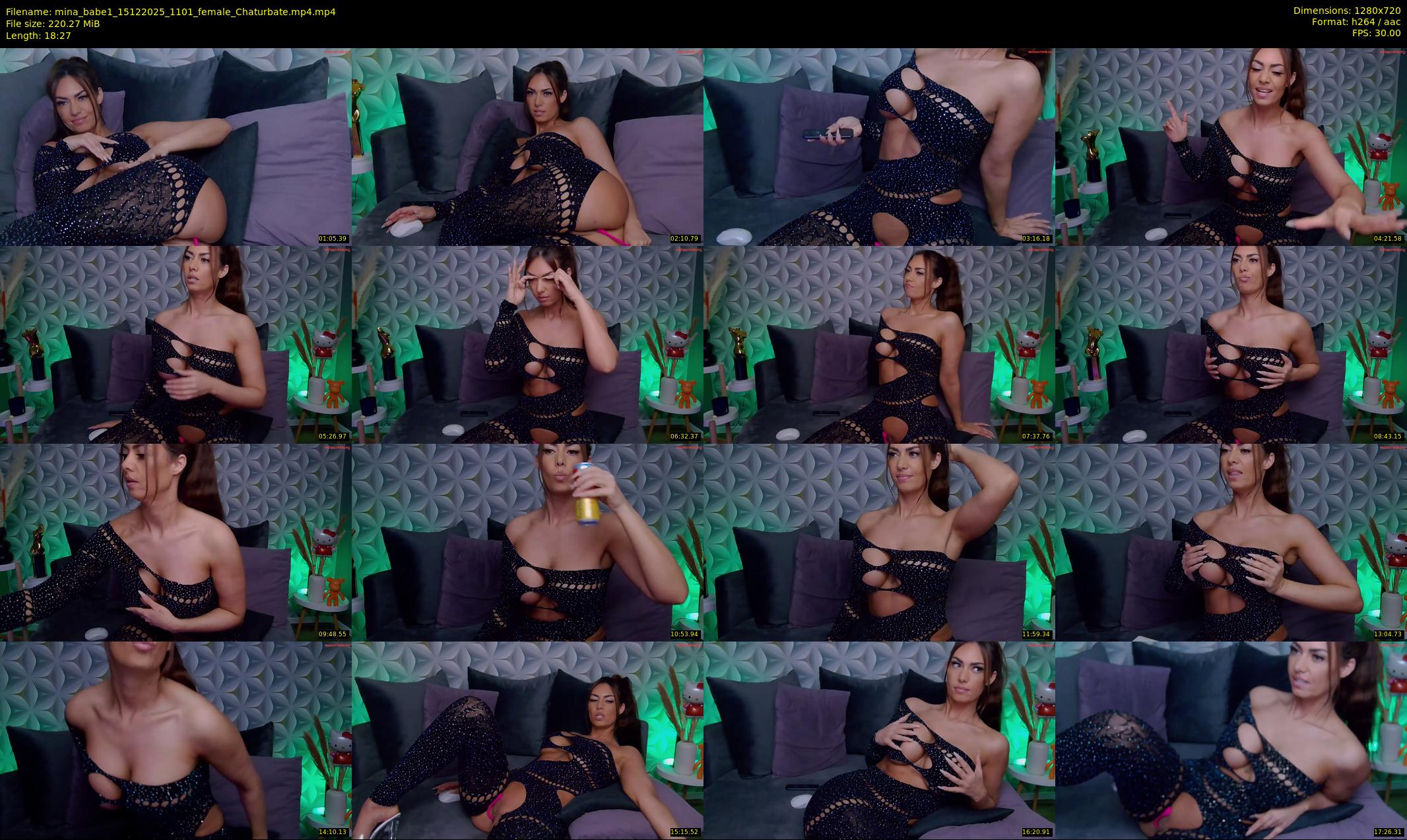 mina_babe1 — 19 minute Chaturbate female cam show recording, 720p, Dec 15, 2025
