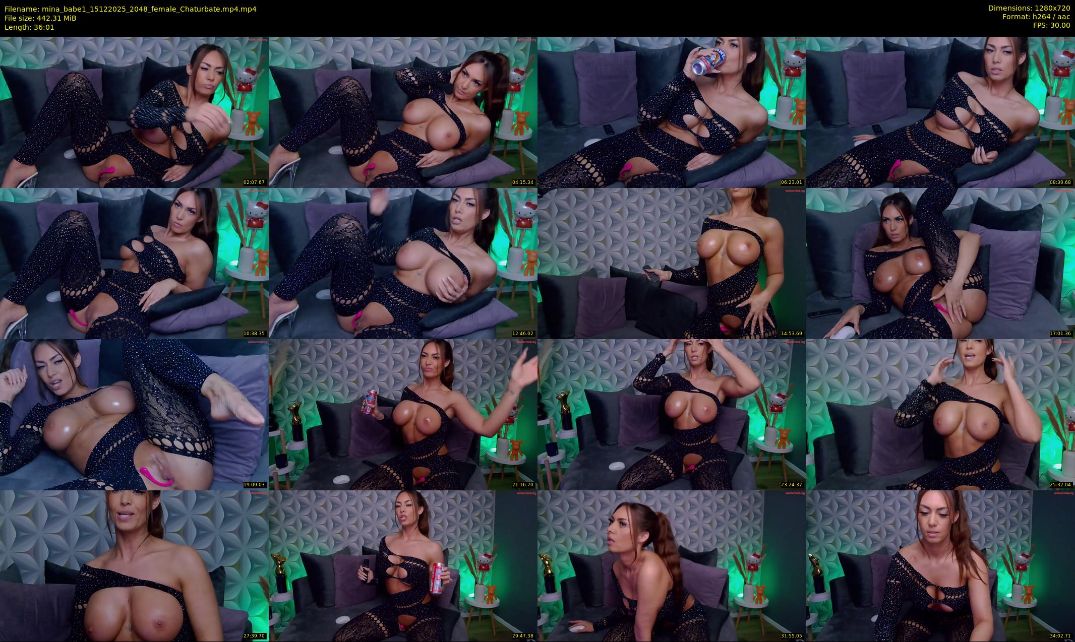 mina_babe1 — 37 minute Chaturbate female cam show recording, 720p, Dec 15, 2025
