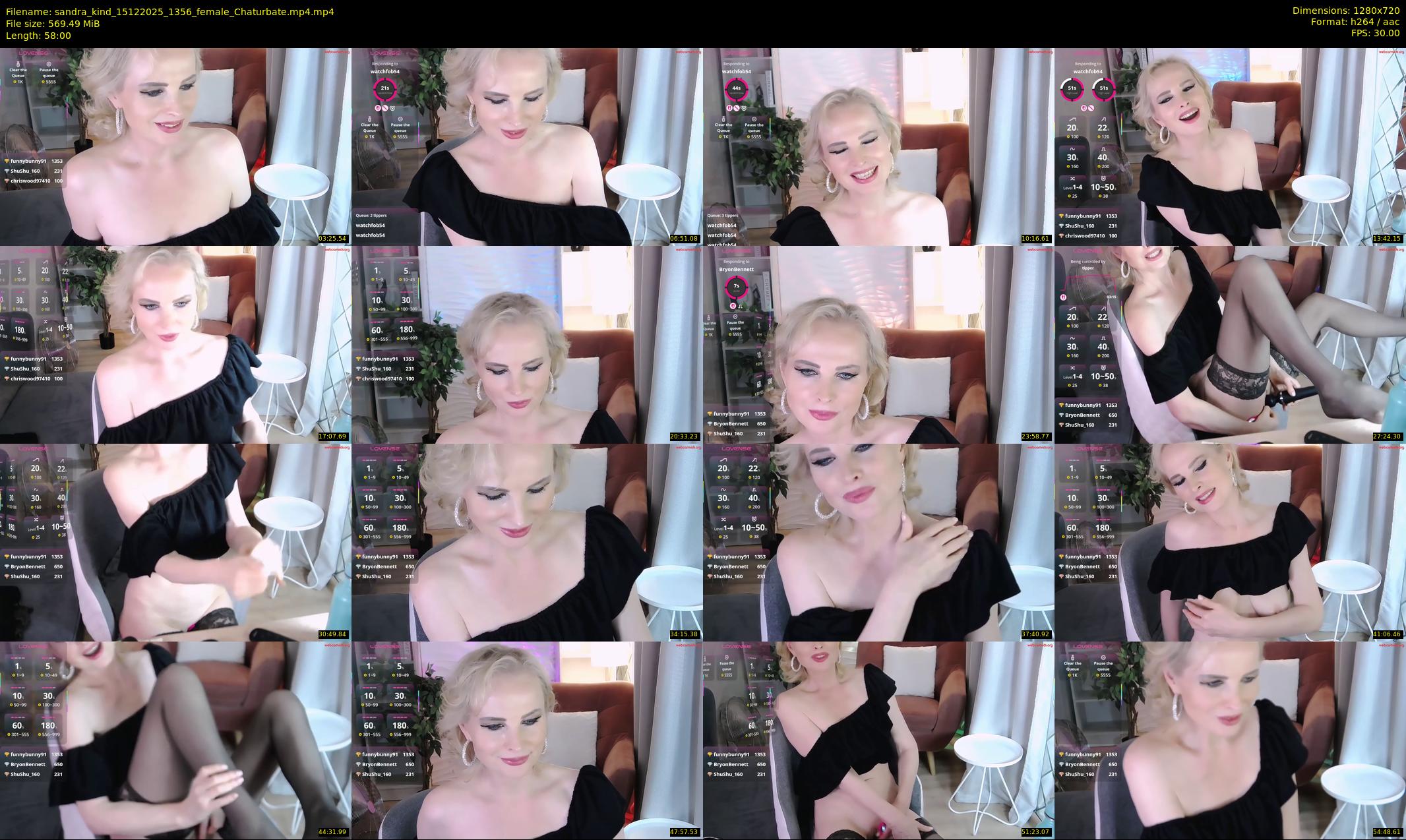 sandra_kind — 58 minute Chaturbate female cam show recording, 720p, Dec 15, 2025