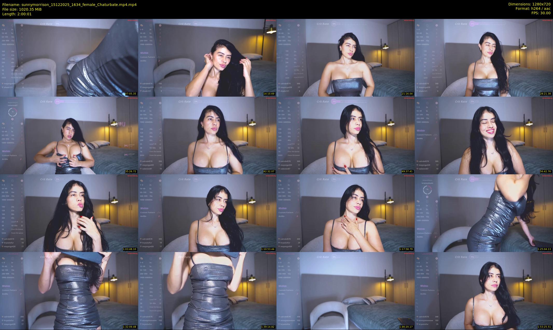 sunnymorrison — 121 minute Chaturbate female cam show recording, 720p, Dec 15, 2025