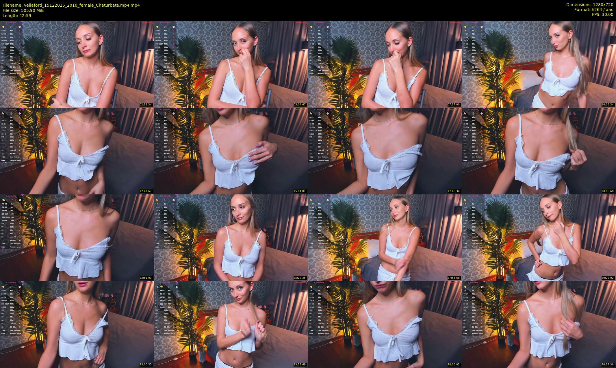 vellaford — 43 minute Chaturbate female cam show recording, 720p, Dec 15, 2025