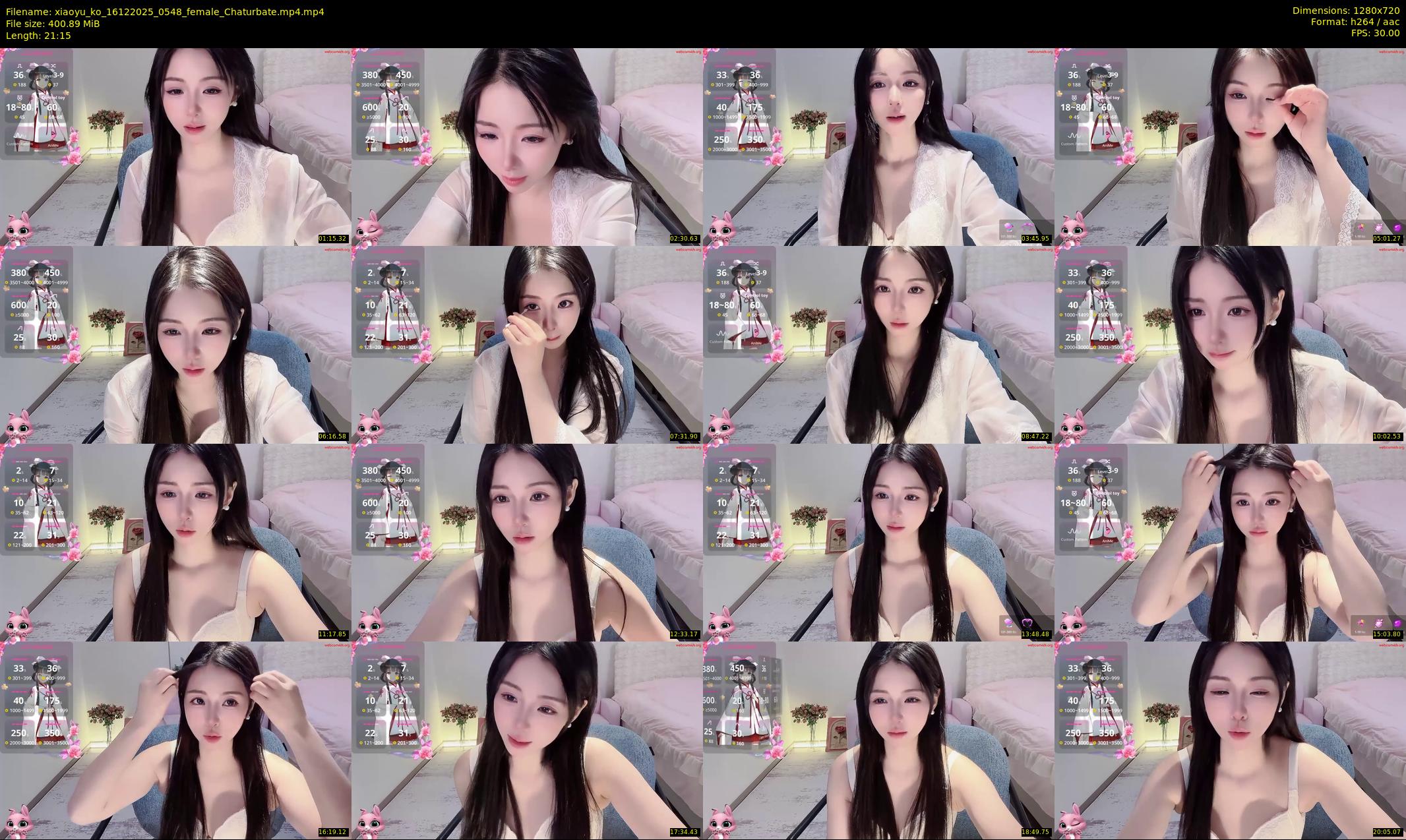 xiaoyu_ko — 22 minute Chaturbate female cam show recording, 720p, Dec 16, 2025