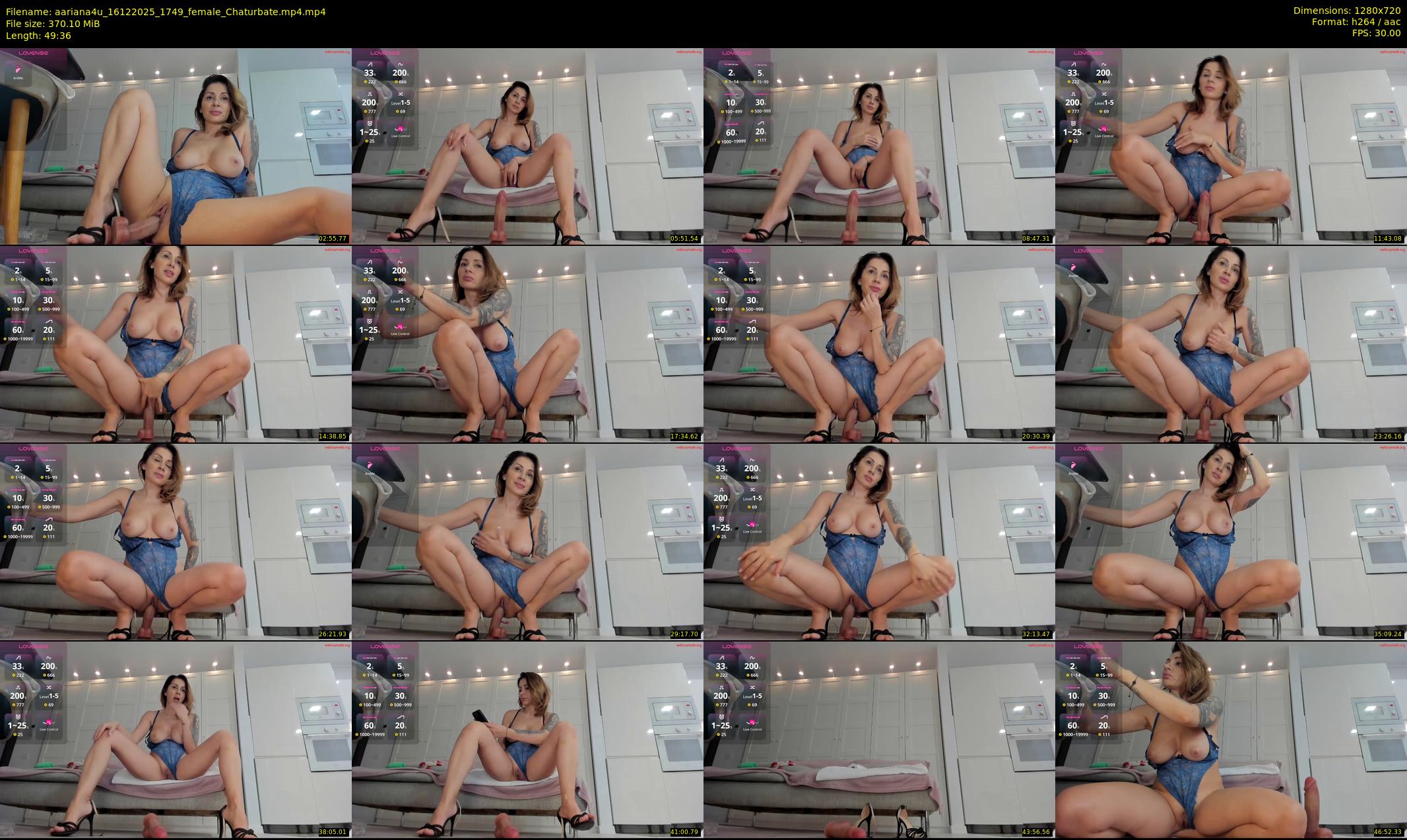 aariana4u — 50 minute Chaturbate female cam show recording, 720p, Dec 16, 2025