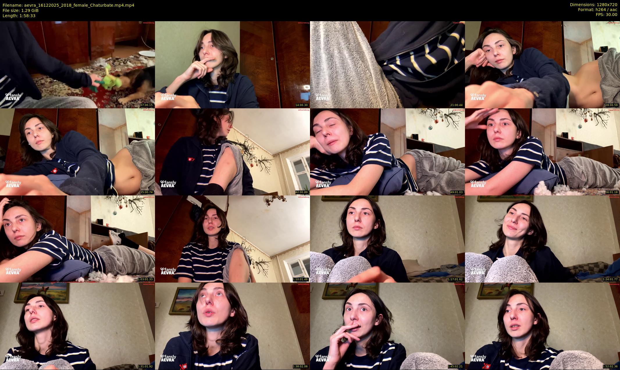 aevra — 119 minute Chaturbate female cam show recording, 720p, Dec 16, 2025