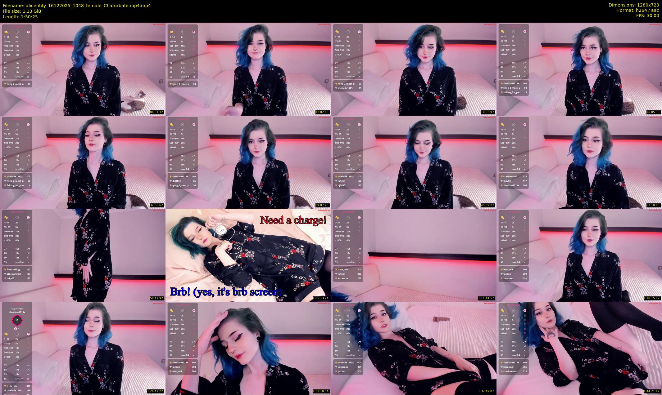alicentity — 111 minute Chaturbate female cam show recording, 720p, Dec 16, 2025